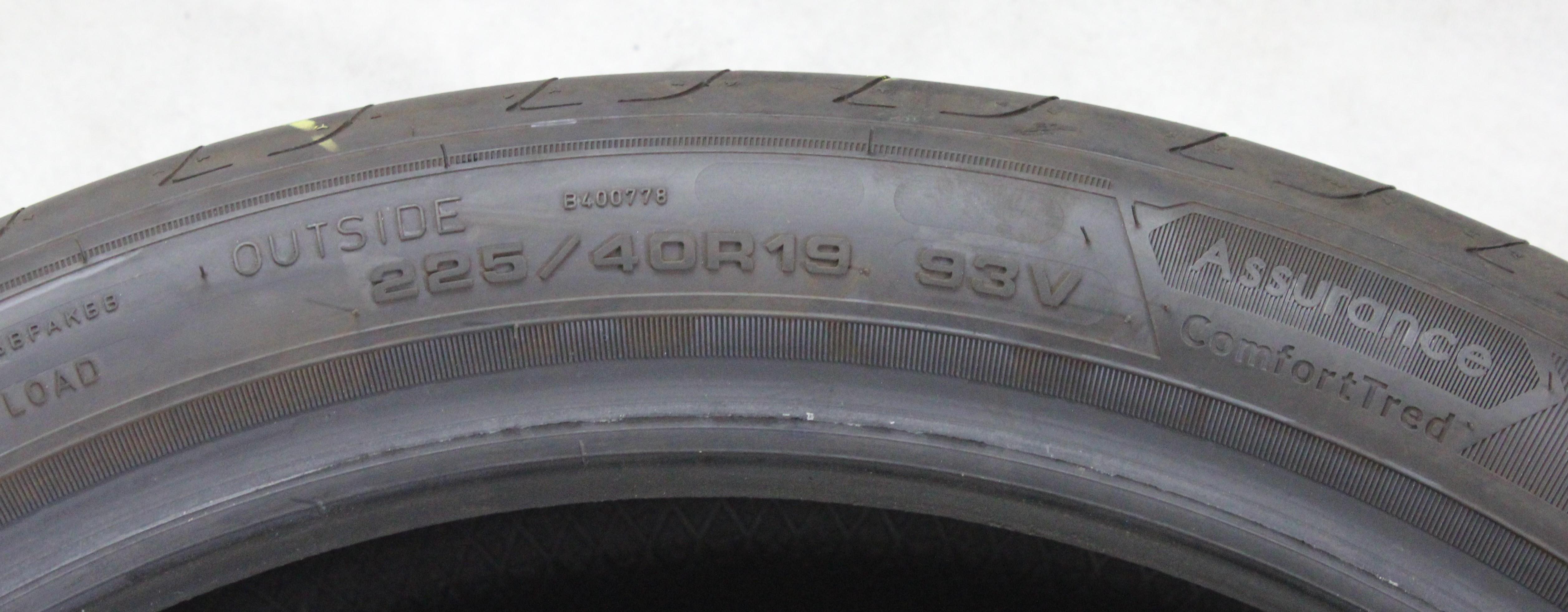 1 x 225/40R19 93V Sommerreifen Goodyear Assurance Comfort Tred* 5-5,5mm 2025 XL