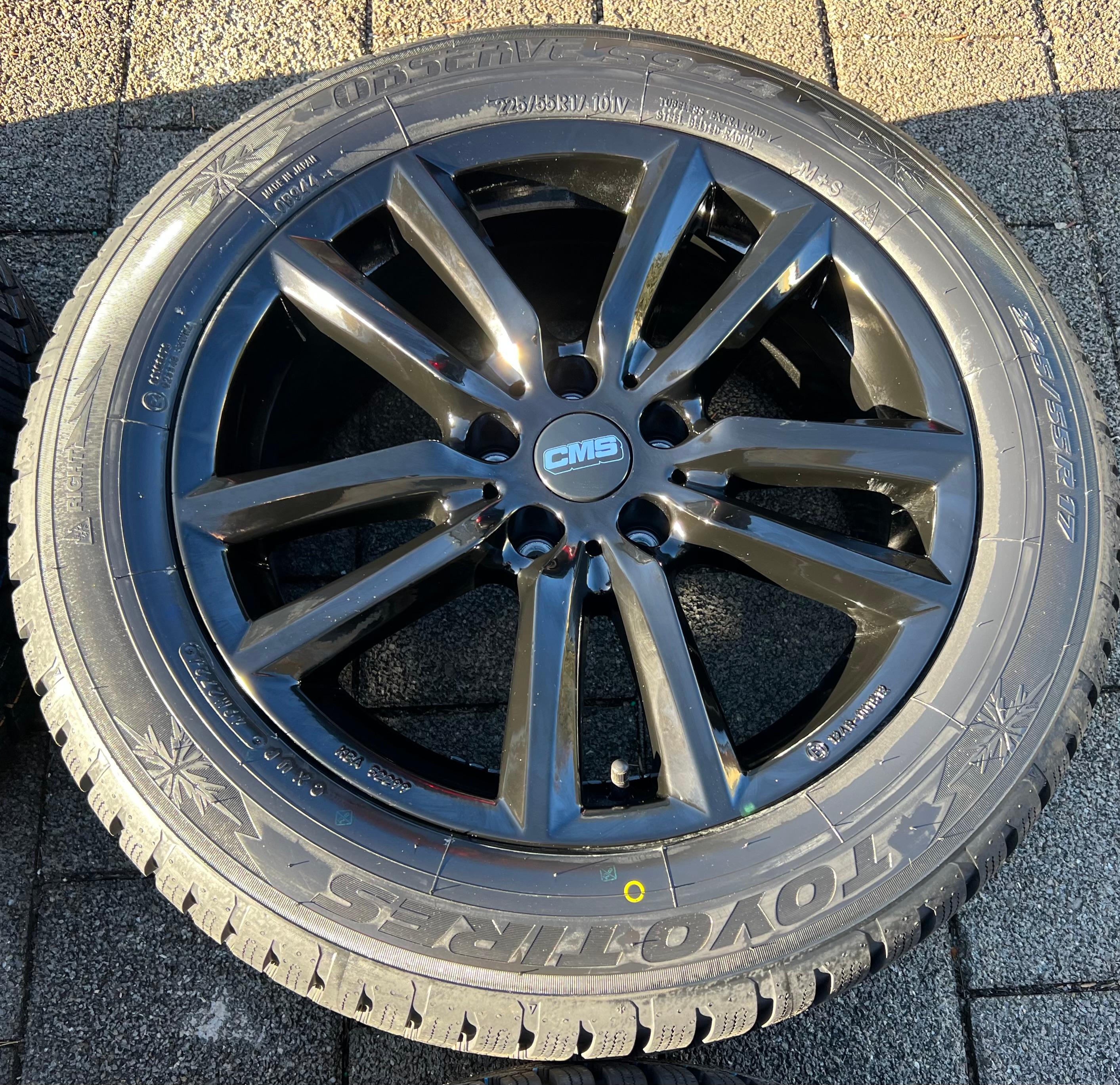 4 ALU 17" WINTERRÄDER AUDI A4 ALLROAD 8K A6 4G 225/55R17 101V TOYO 2024 NEU FREIHAUS