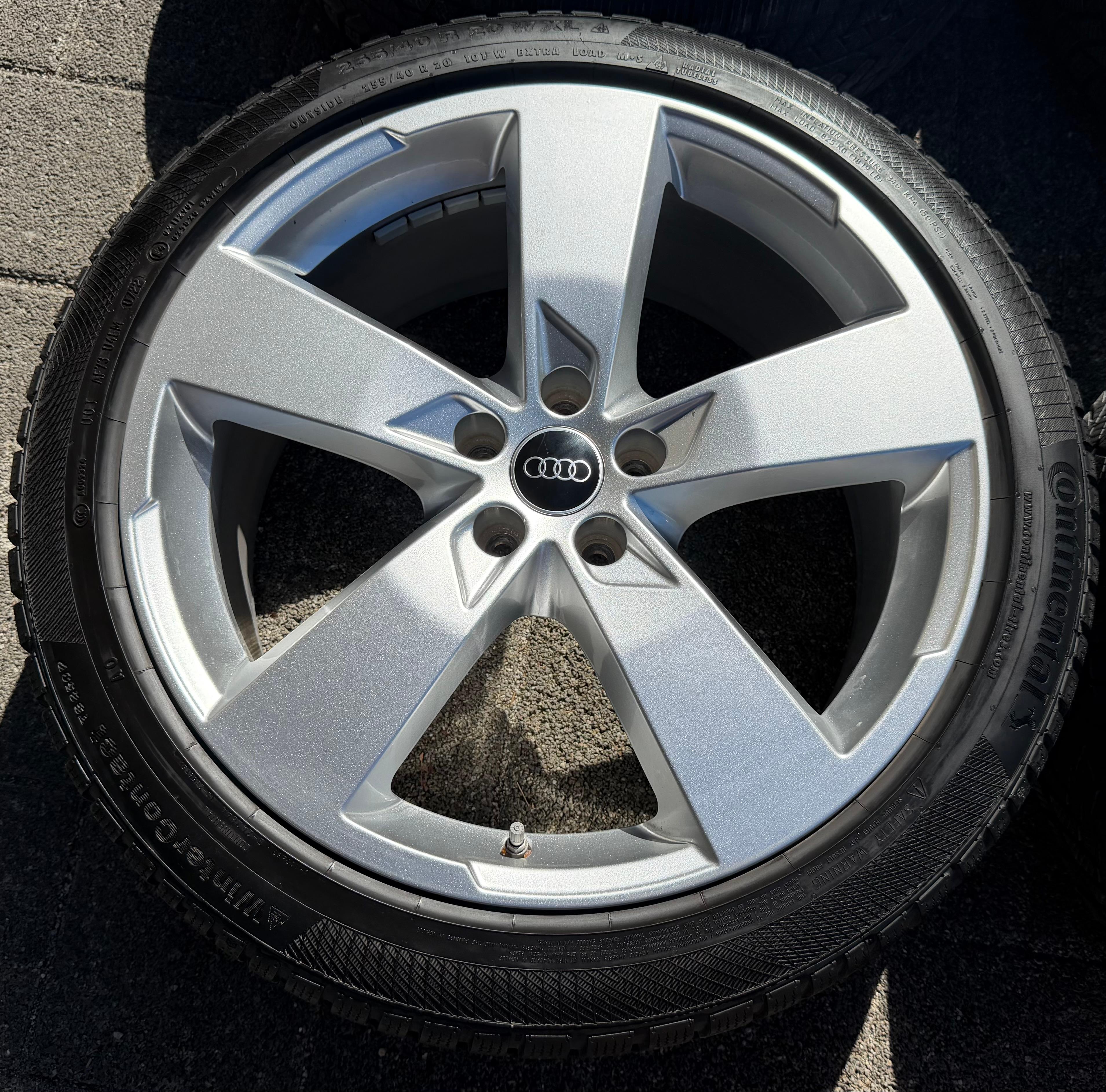 4 Original 20" Alu Winterräder Audi A6 S6 C8 F2 4K0601025K 2022 255/40R20 101W Continental