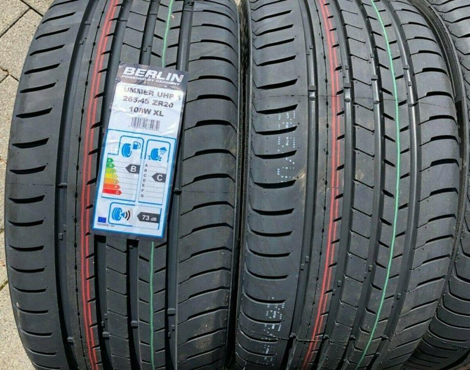 4 X 265/45R20 108W BERLIN TIRES SUMMER UHP 1 NEUMÁTICOS DE VERANO NUEVOS