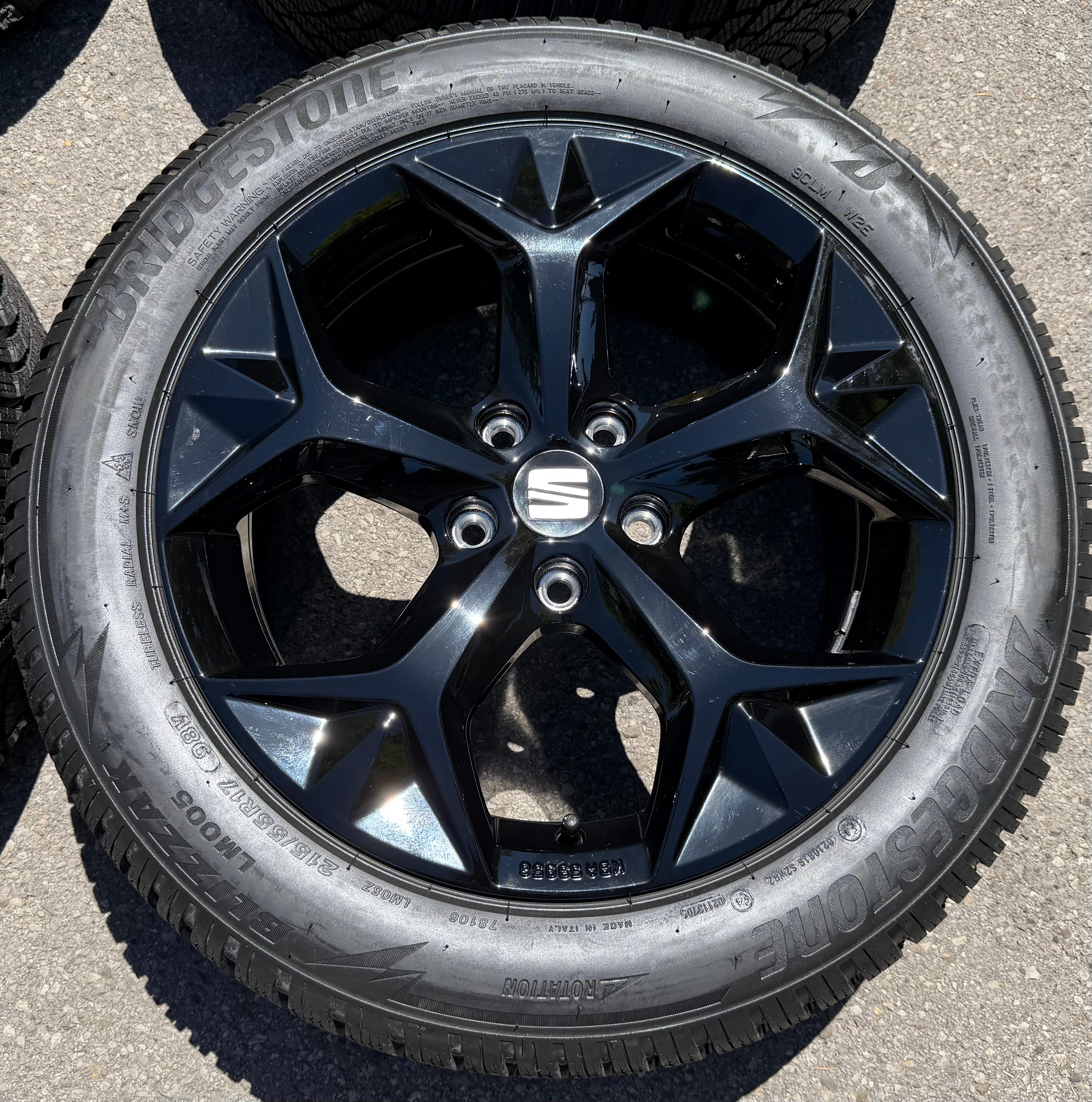 4 llantas de aluminio originales de invierno de 17" para SEAT Ateca Cupra 575071497H 215/55R17 98V 2022, nuevas