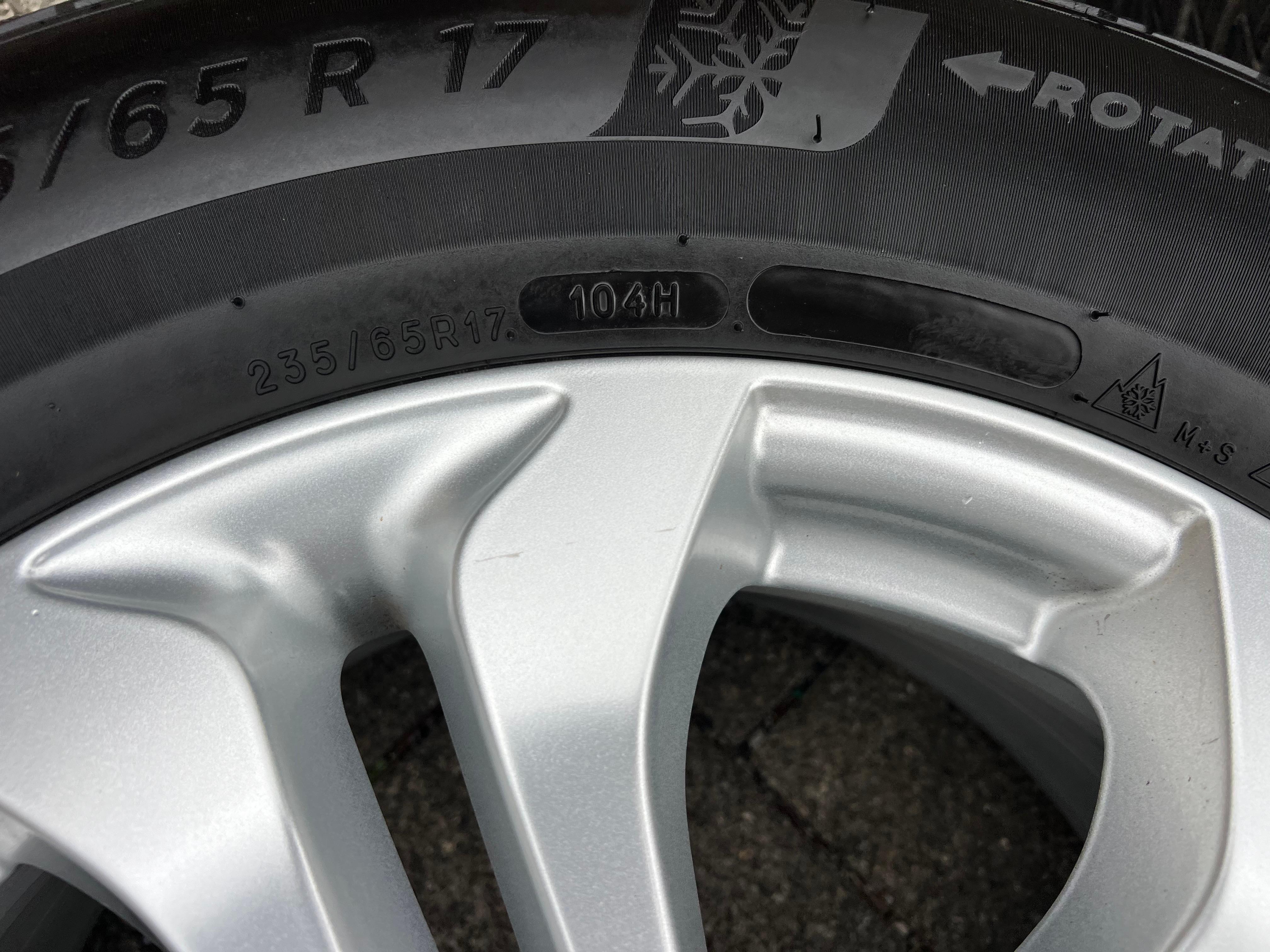 4 ORIGINAL 17" ALU WINTERRÄDER MERCEDES GLC X253 W253 RDKS 235/65R17 104H
