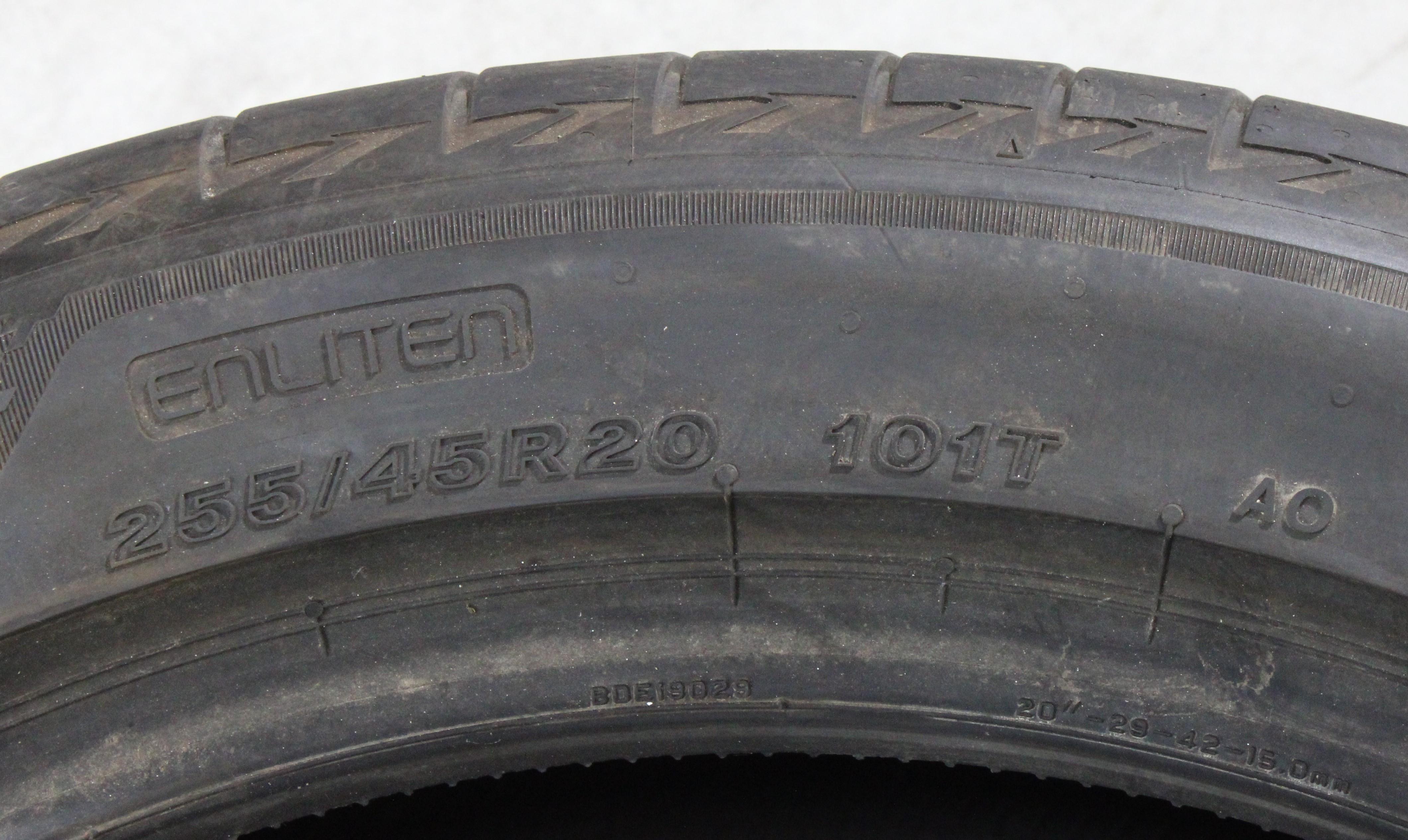 1 pneu d'été Bridgestone Turanza Eco AO 255/45R20 101T, 5,5-6 mm, 2020, Seal