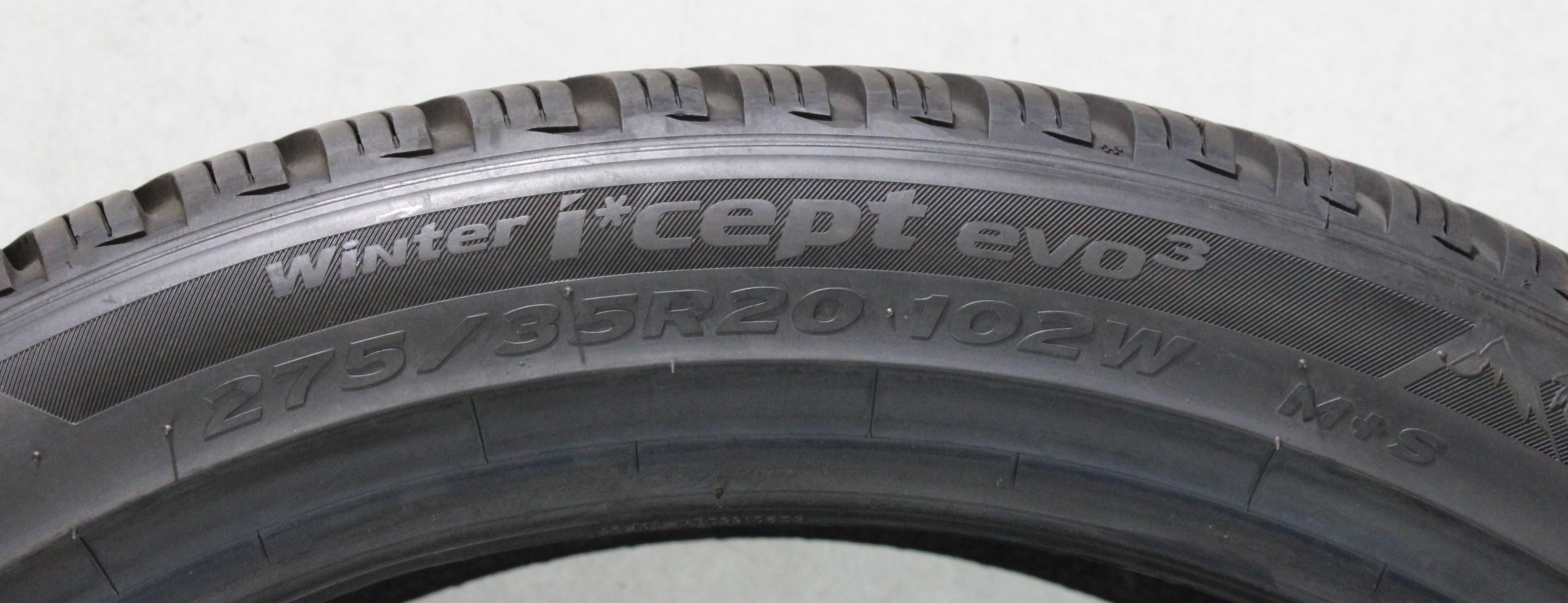 2 x 245/40R20 99W 2 x 275/35R20 102W Neumáticos de invierno Hankook Winter I*Cept Evo 3 7mm 2021