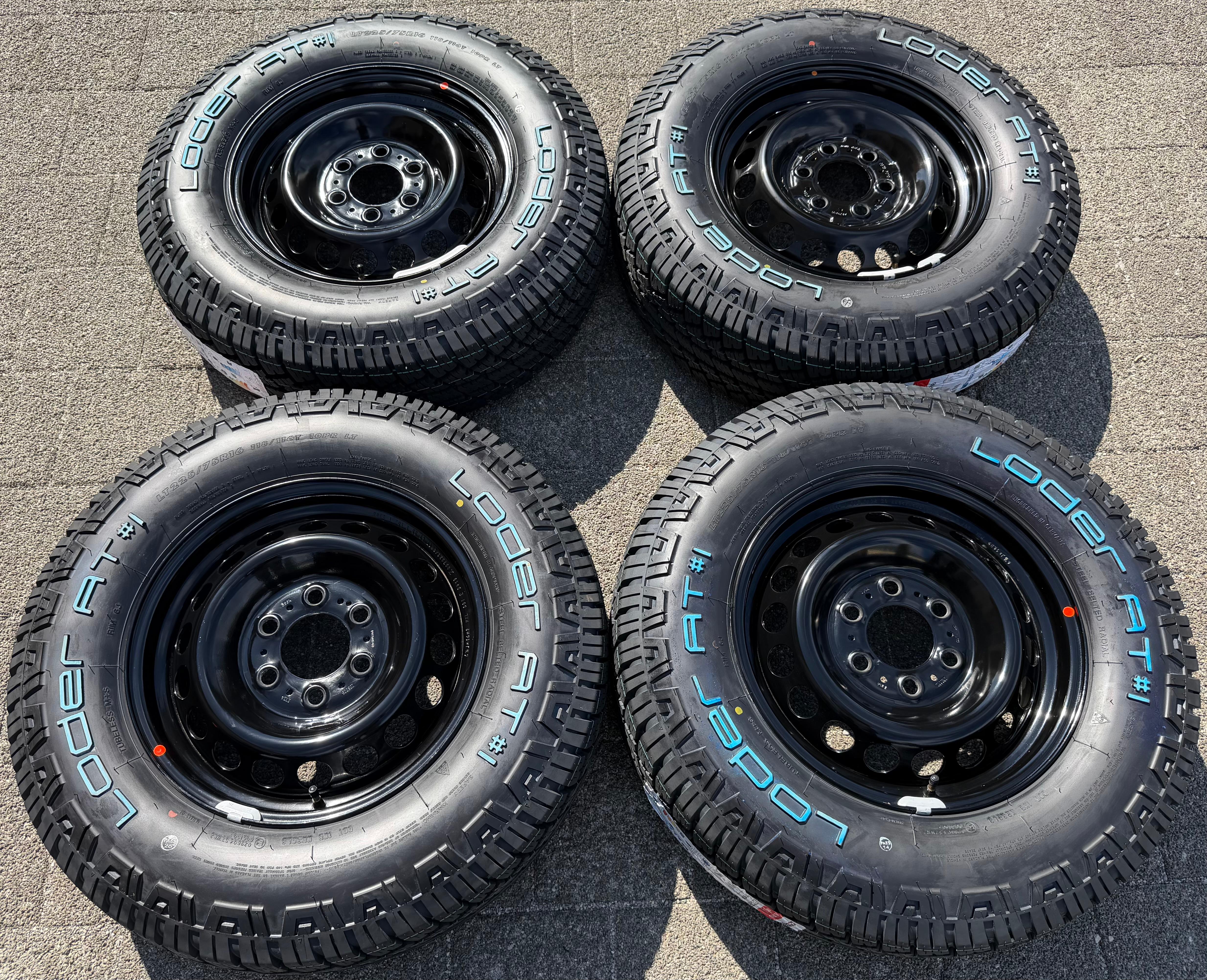 4 Allwetterräder Mercedes Sprinter W907 907 225/75R16C 118/116T LODER AT#1 Ganzjahresreifen NEU
