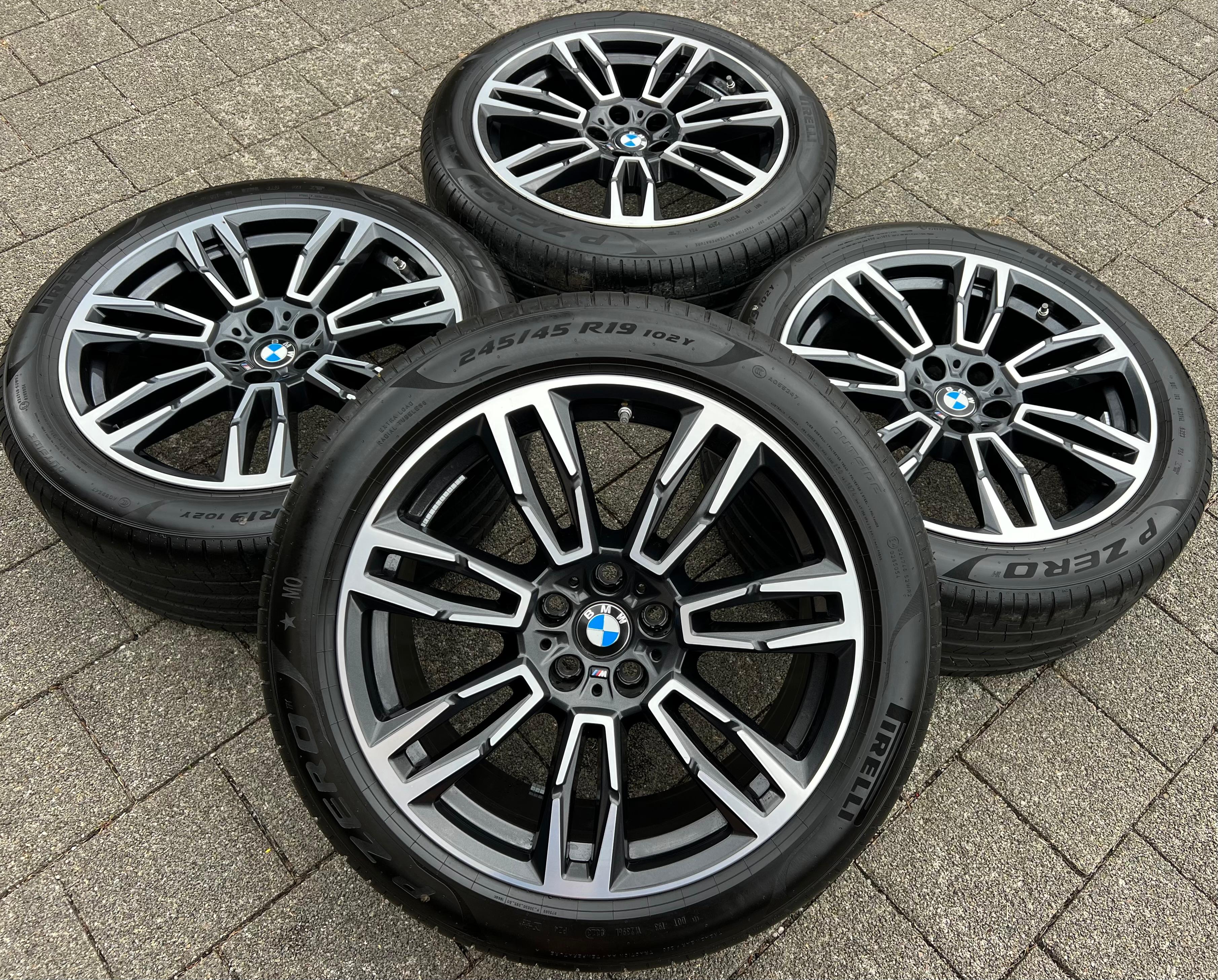 4 ORIGINAL 19" ALU SOMMERRÄDER BMW 5ER REIHE i5 G60 G61 STYLIN M935 PIRELLI 2023 FREIHAUS