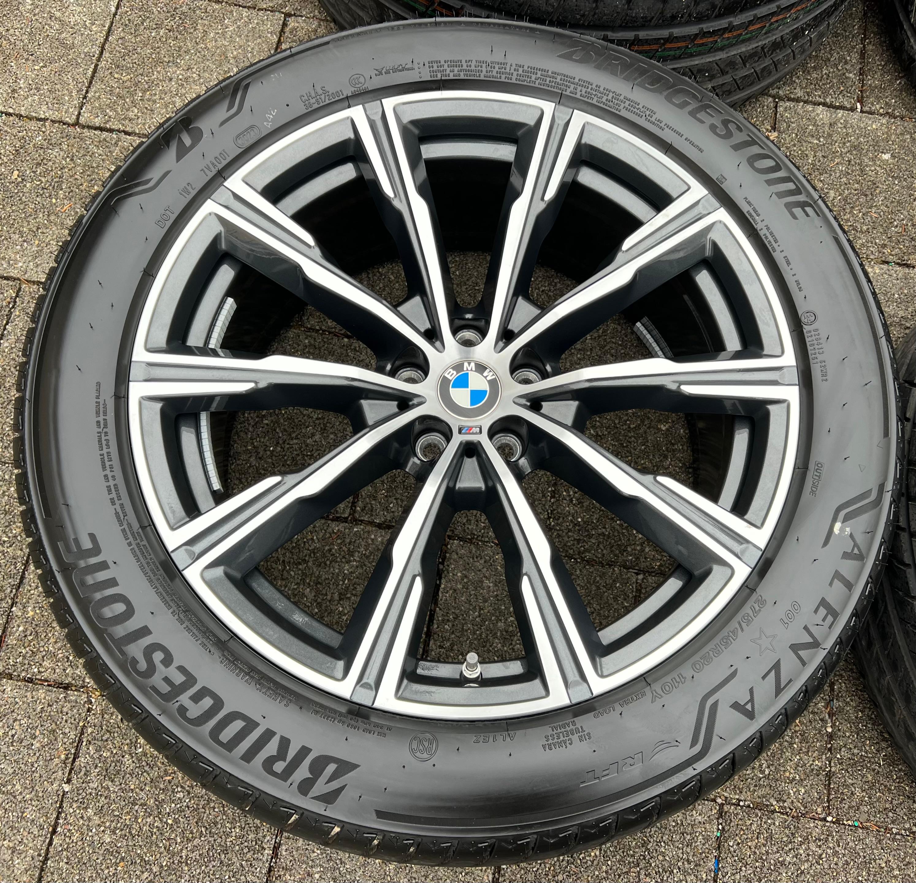 4 ORIGINAL 20" ALU SOMMERRÄDER BMW X5 G05 X6 G06 STYLING M740 275/45R20 110Y 305/40R20 112Y