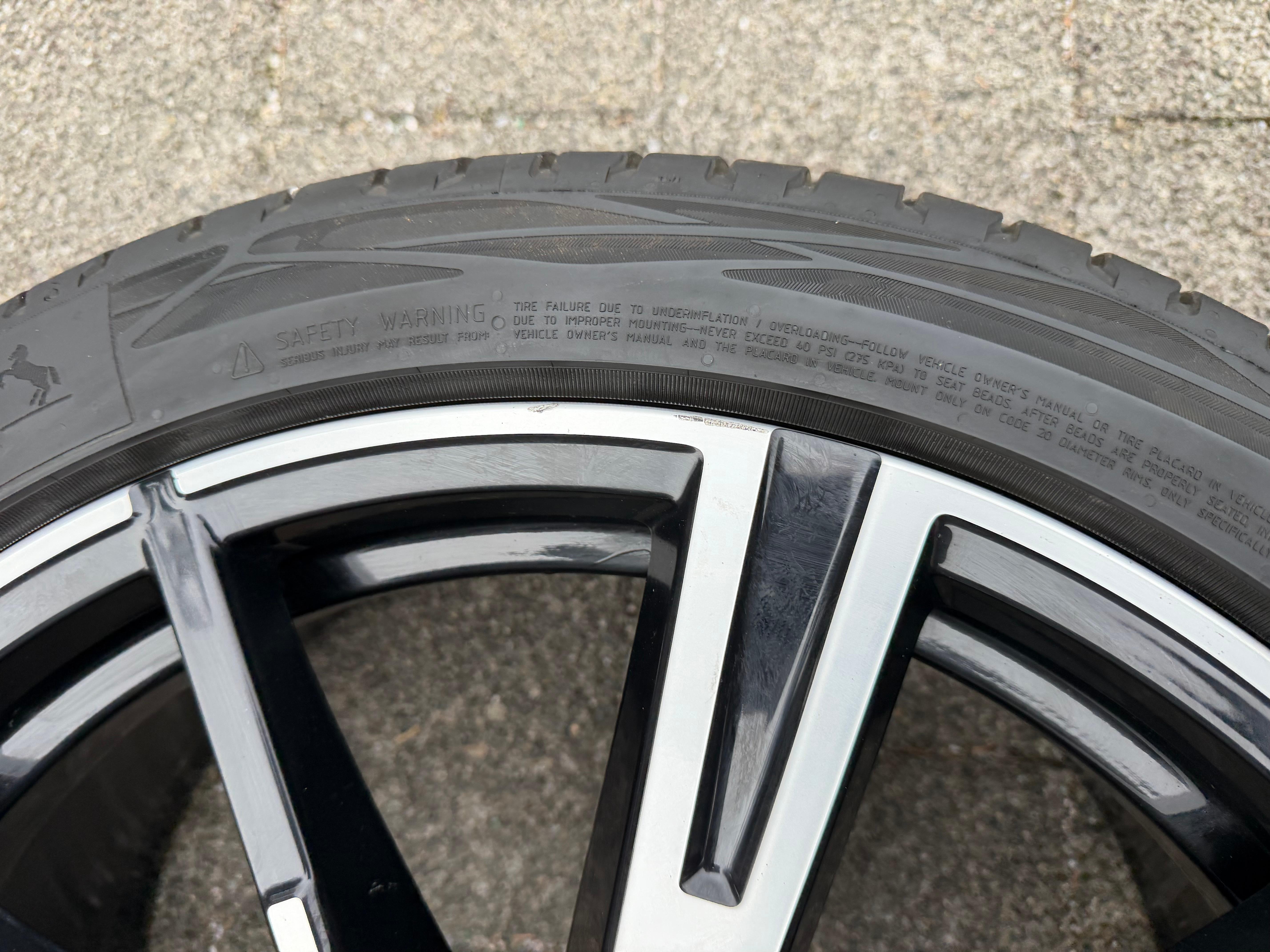 4 ruedas de verano originales de aleación de 20" para BMW i5 Serie 5 G60 G61, diseño M938, Continental, RDKS