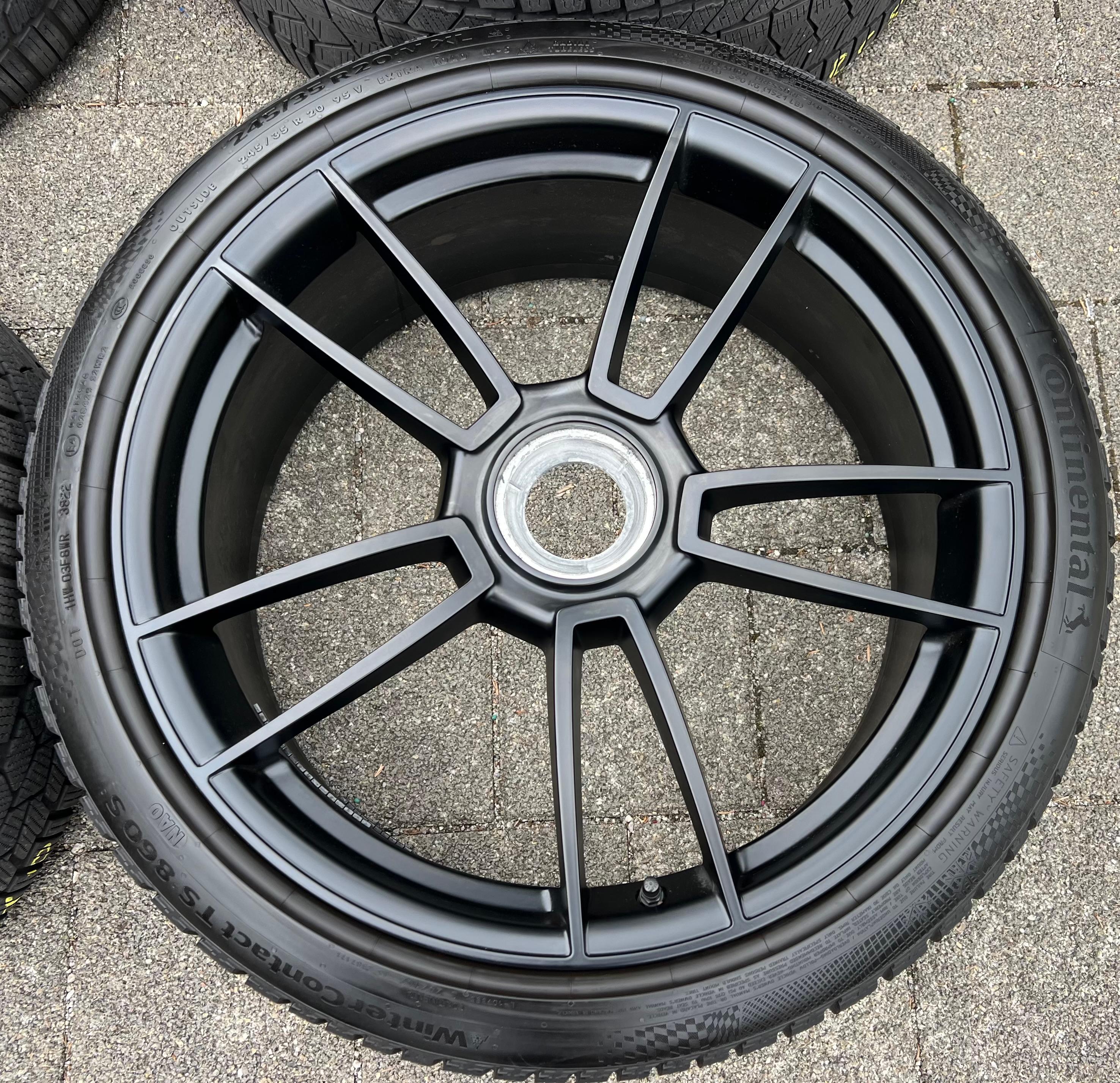 4 ORIGINAL 20" 21" ALU WINTERRÄDER PORSCHE 911 992 GTS ZENTRALVERSCHLUSS CENTERLOCK