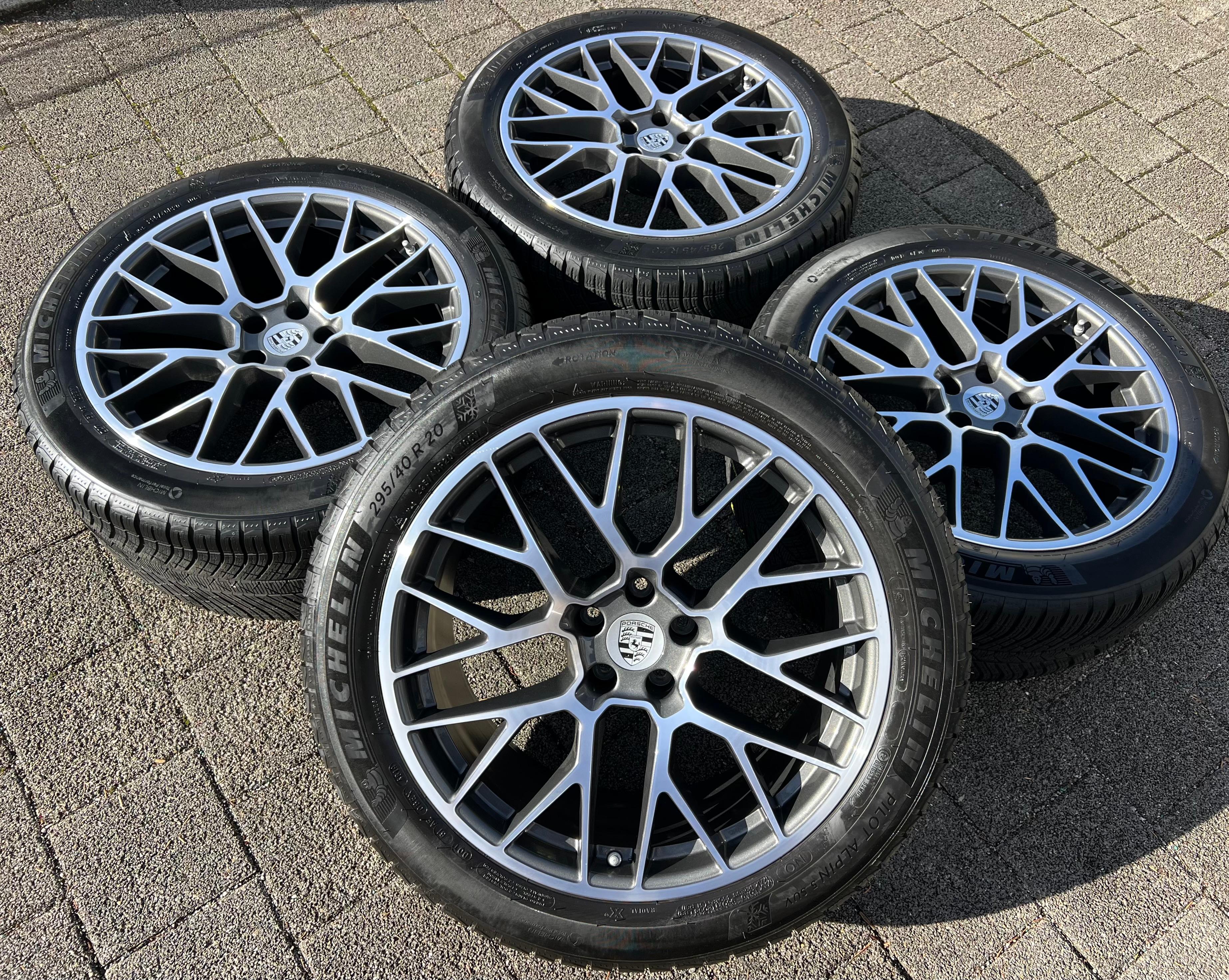 4 ORIGINAL 20" ALU WINTERRÄDER PORSCHE MACAN I & II RS SPYDER FELGEN MICHELIN