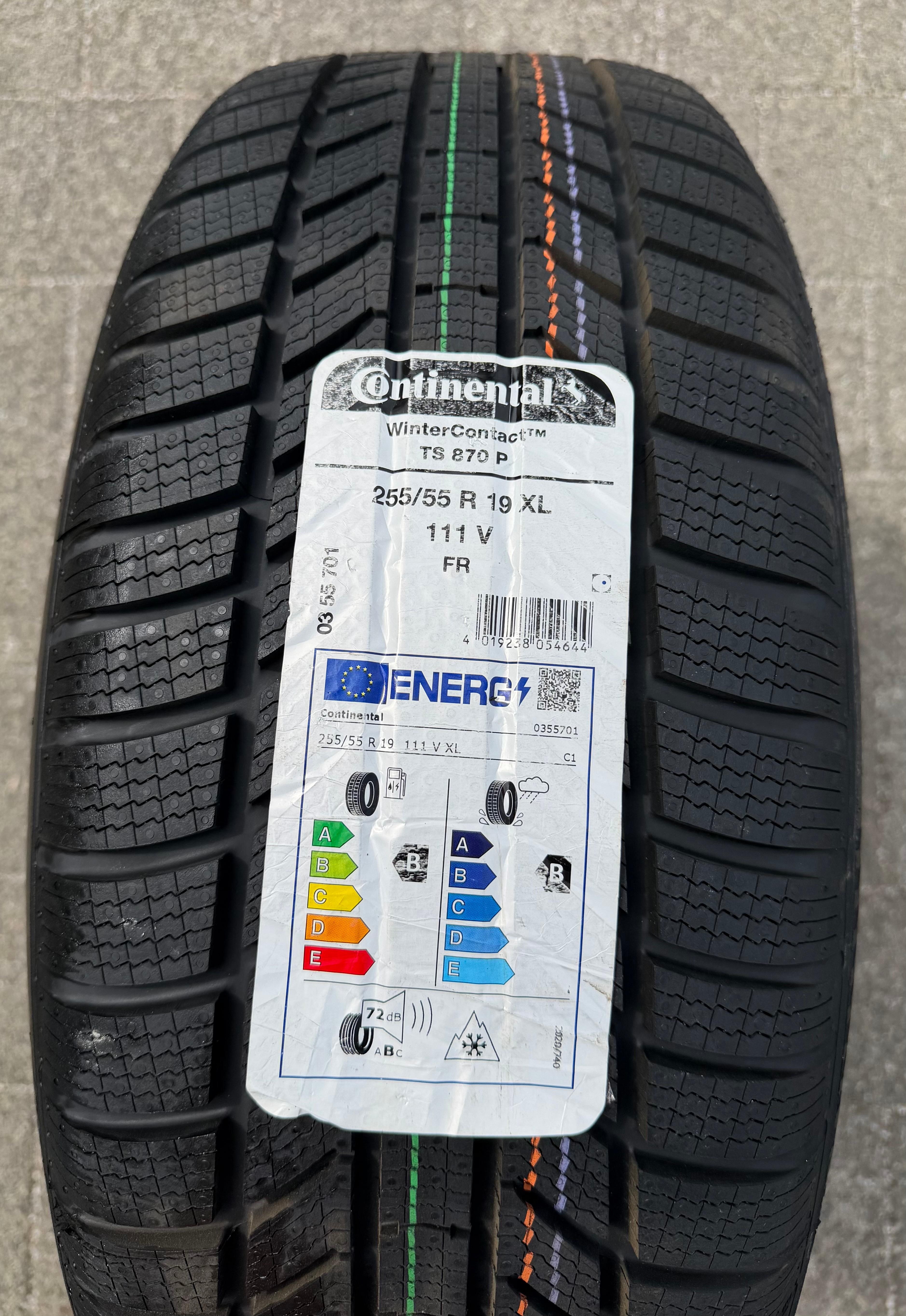 1 x 255/55R19 111V Winterreifen Continental Winter Contact TS870P NEU 2024