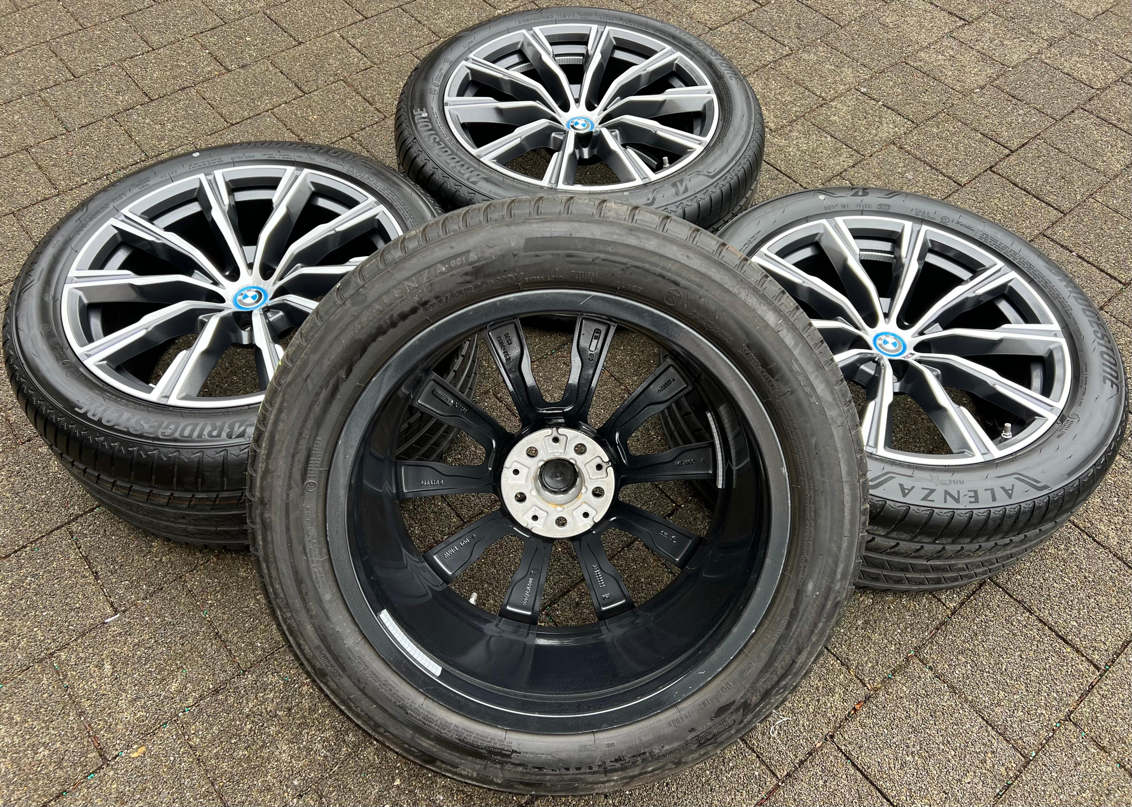 4 CERCHI ESTIVI ORIGINALI IN ALLUMINIO DA 20" BMW X5 G05 X6 G06 STYLING M740 275/45R20 110Y 305/40R20 112Y