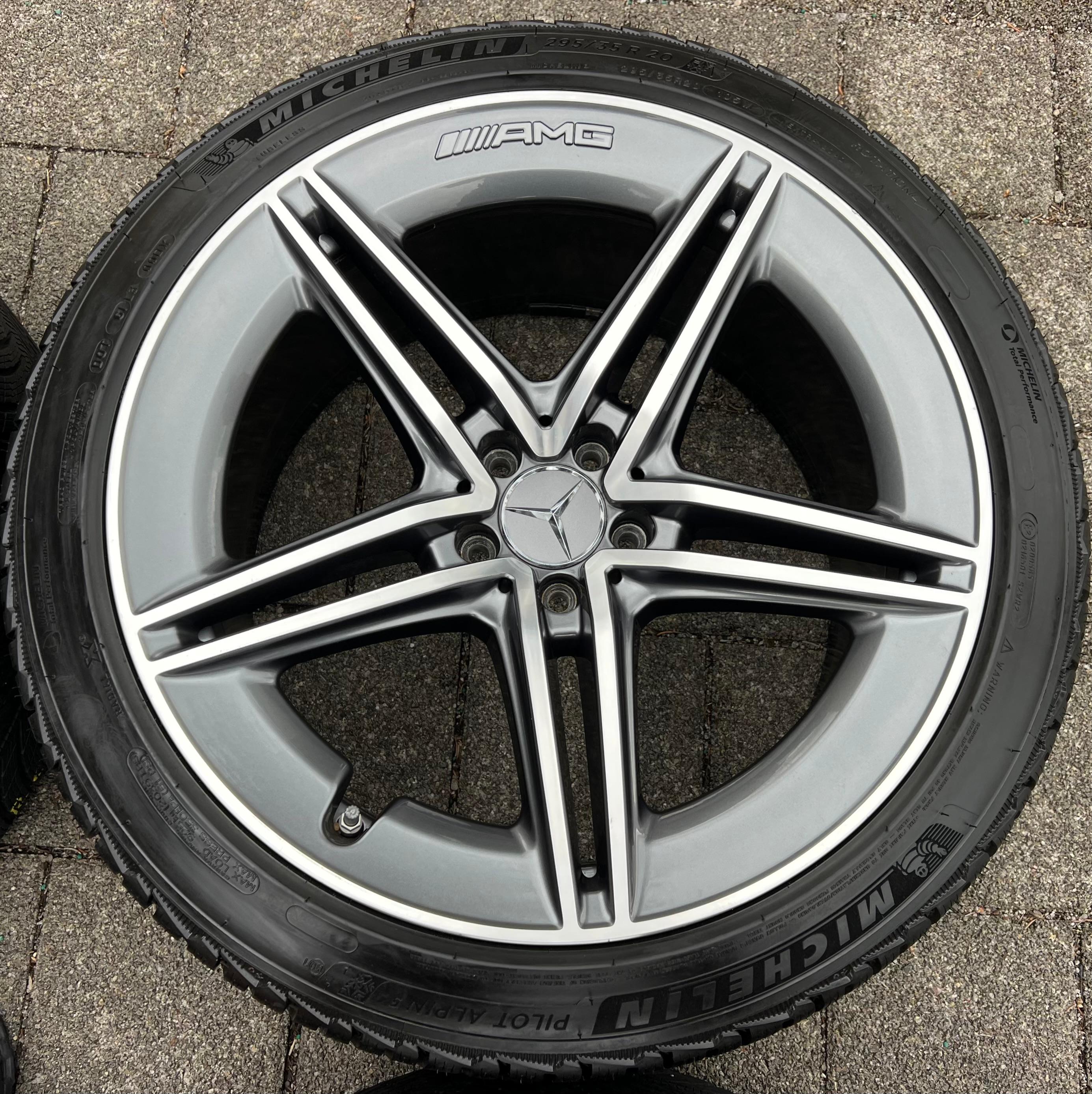 4 ORIGINELE 20" LICHTMETALEN WINTERWIELEN MERCEDES BENZ AMG GT X290 A2904010400 A2904010500
