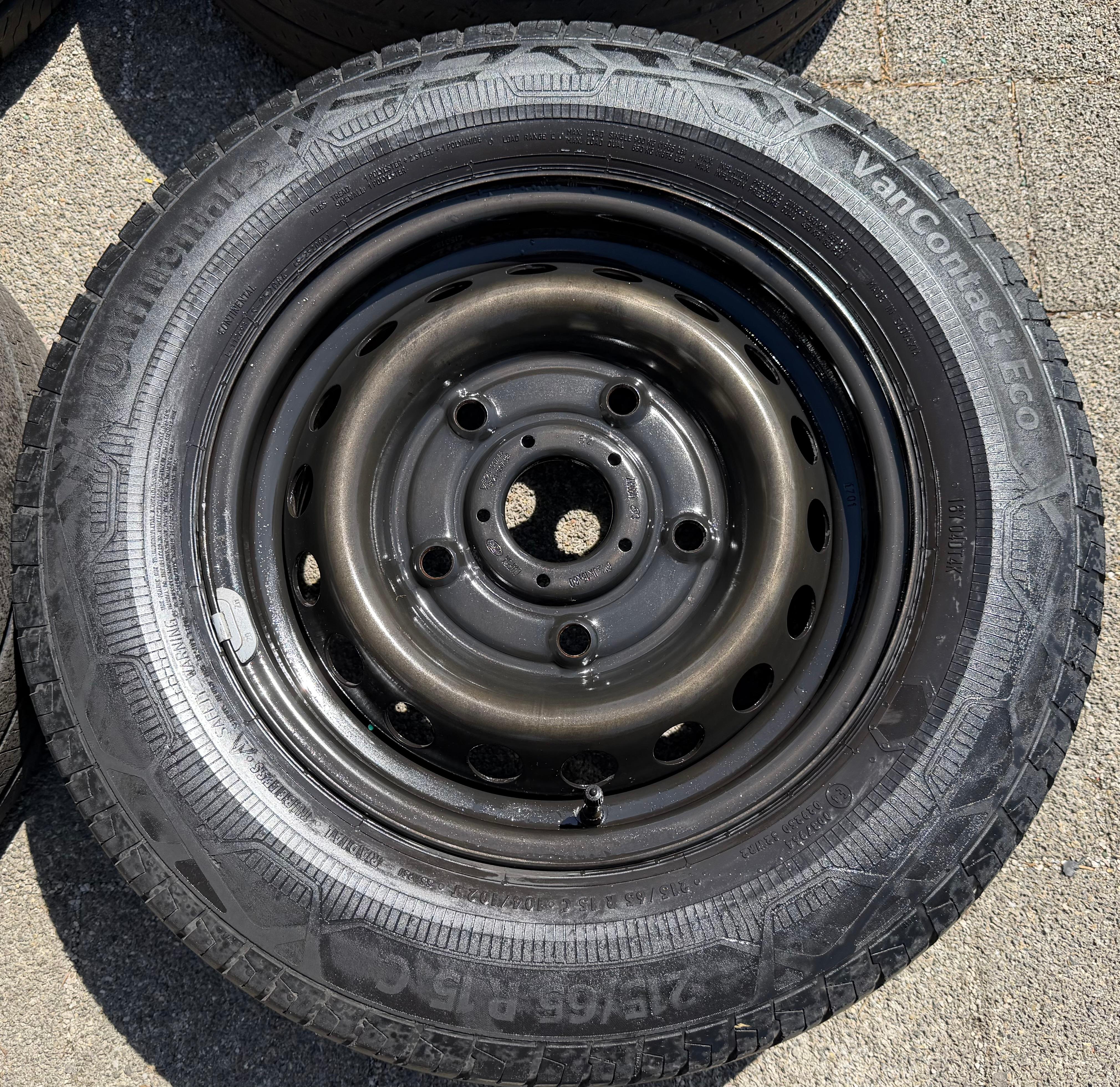 4 cerchi in acciaio da 15" per Ford Transit Tourneo Custom 6,5x15 ET60 5x160 BK21-1007-AA