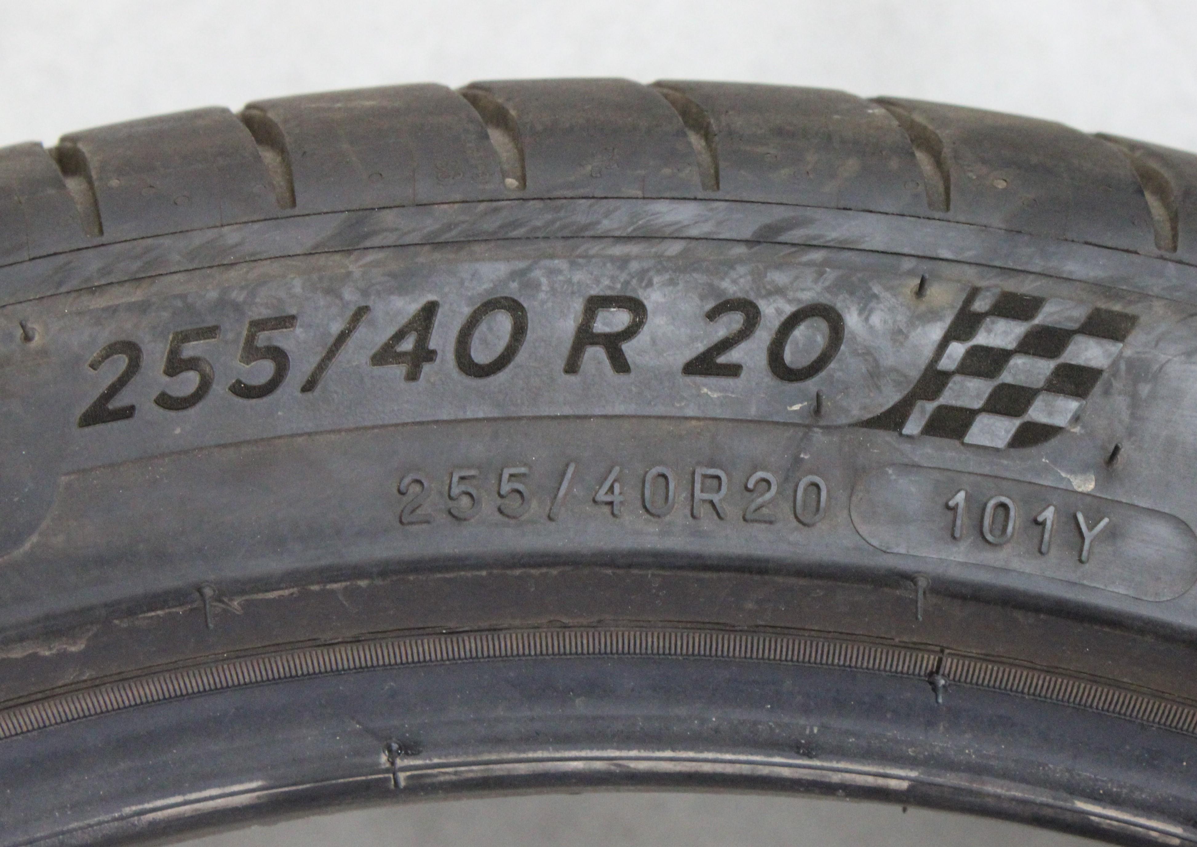 4 x 255/40R20 101Y Sommerreifen Michelin Pilot Sport 4 AO 6,5-7mm 2018 Silent XL