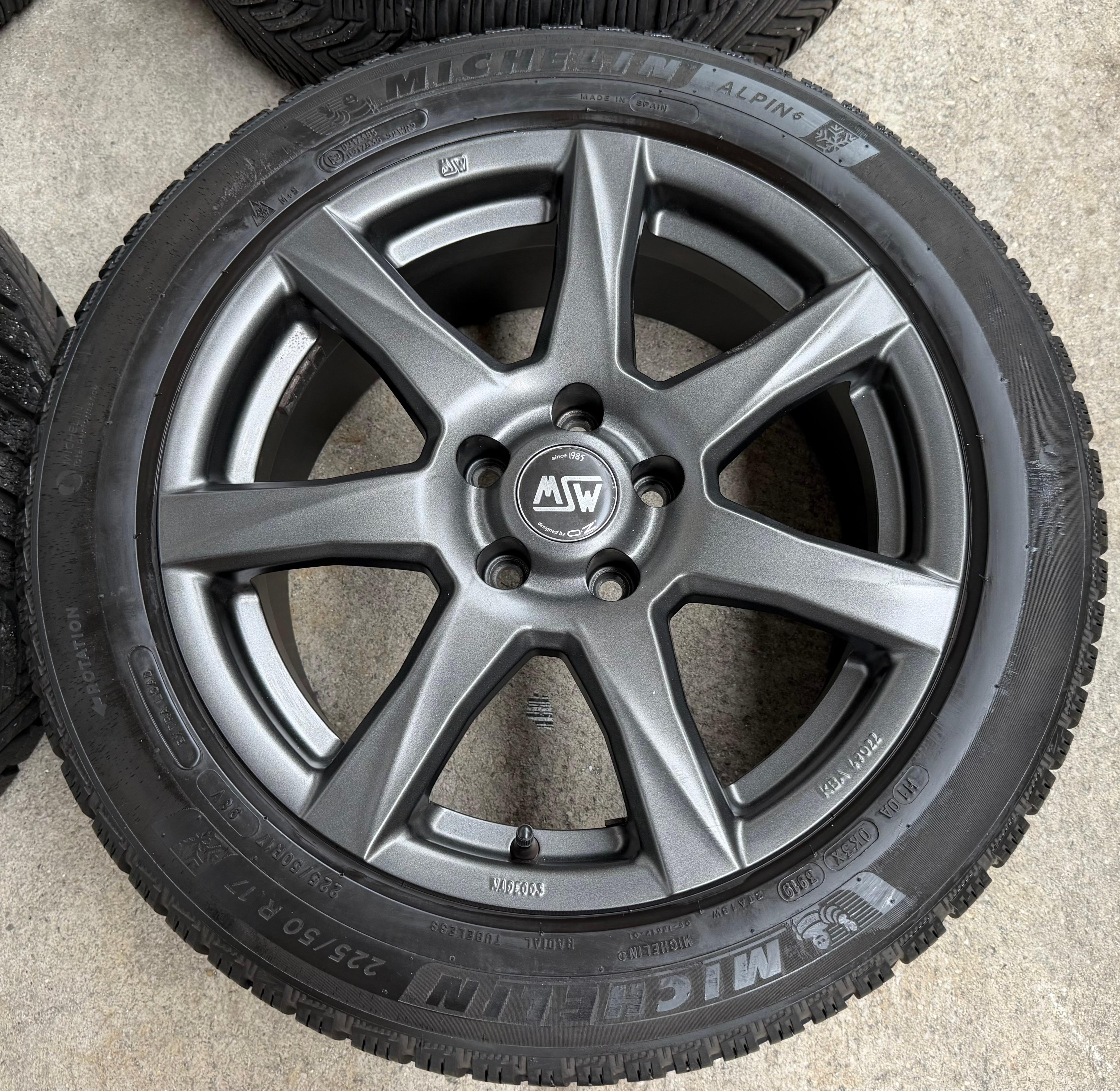 4 Alu 17" Winterräder Audi A4 8K B8 225/50R17 98V Michelin Alpin