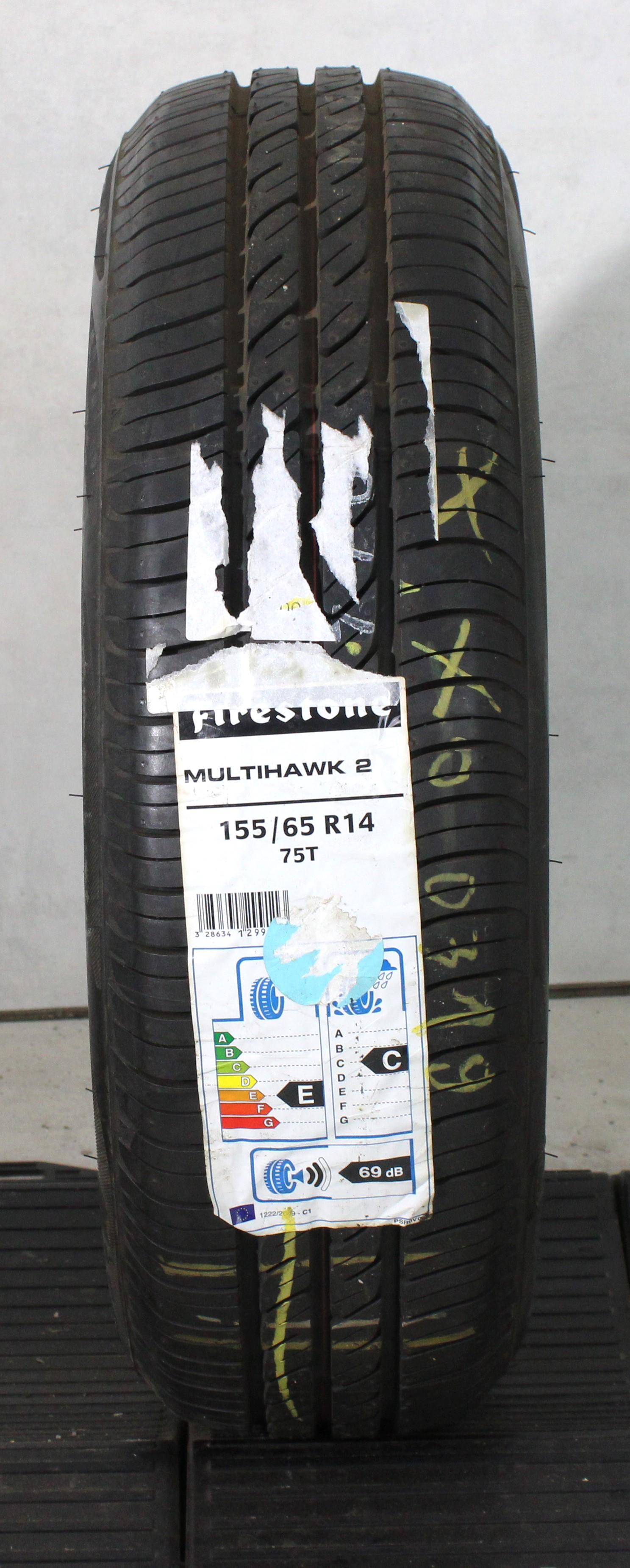 1 x 155/65R14 75T Sommerreifen Firestone Multihawk 2 NEU 2019