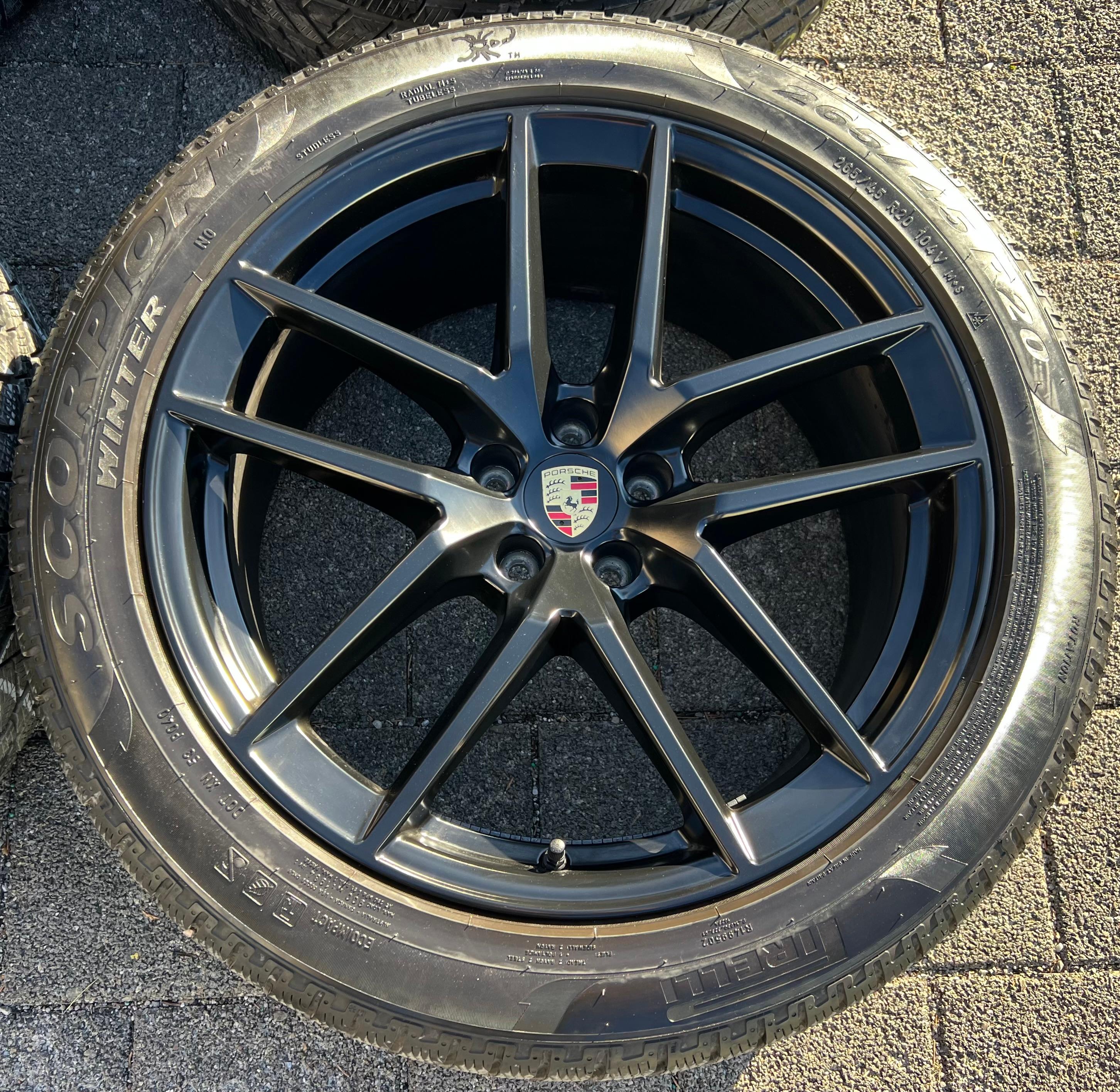 4 ORIGINAL 20" ALU WINTERRÄDER PORSCHE MACAN 265/45R20 104V 295/40R20 106V RDKS