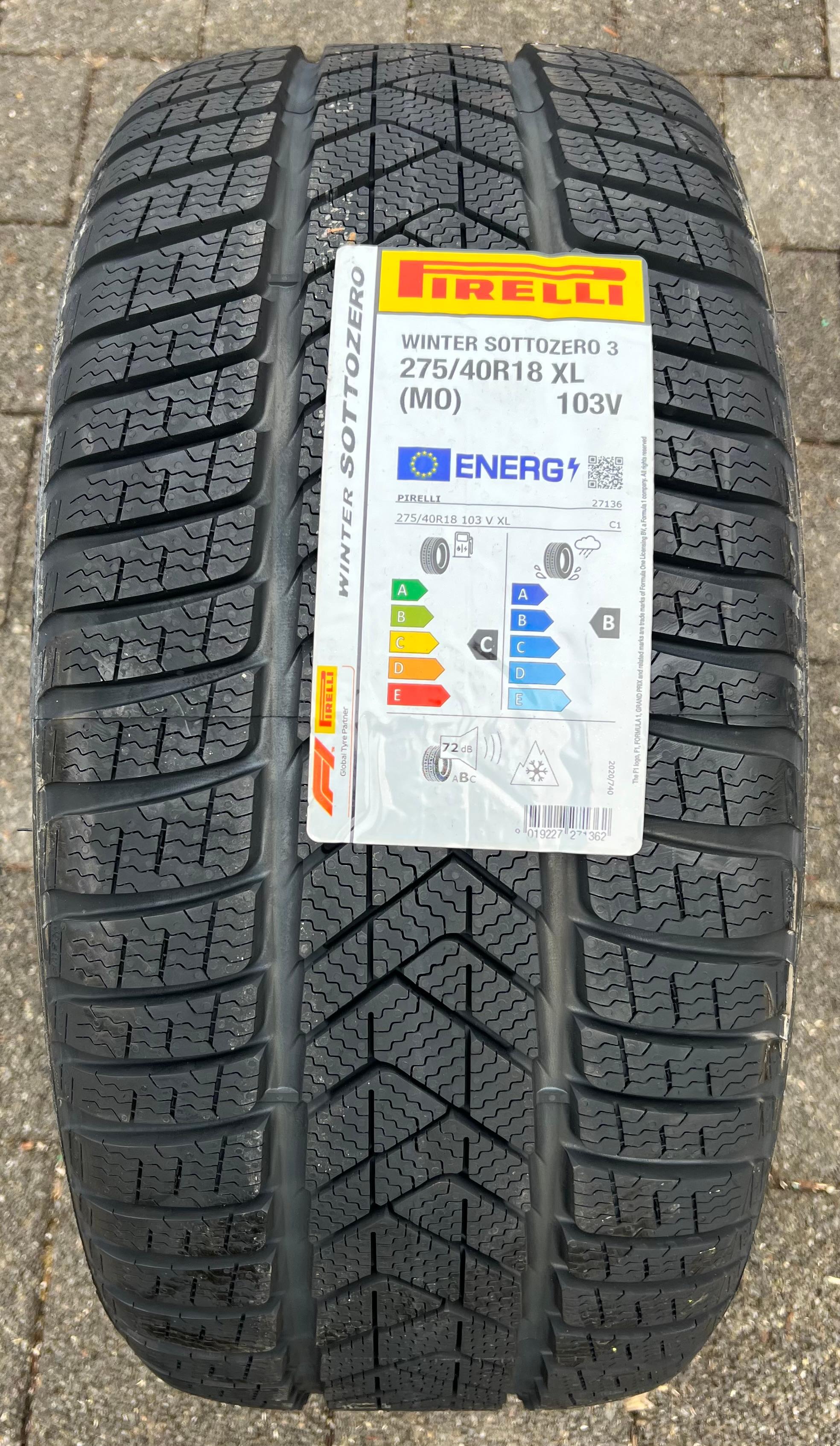 1 x 275/40R18 103V Winterreifen Pirelli Sottozero 3 MO 2023 NEU Freihaus