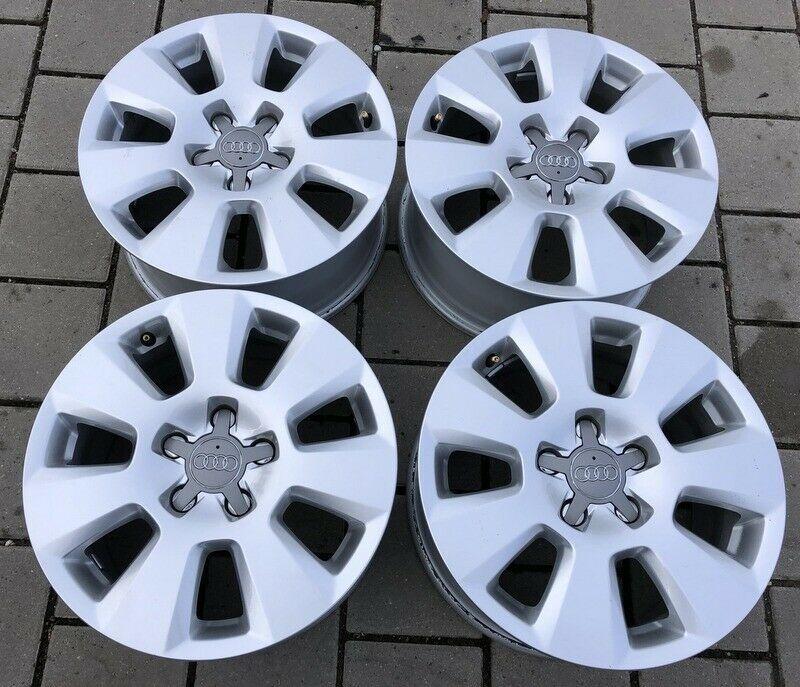 4 RUOTE ORIGINALI IN ALLUMINIO DA 16 POLLICI AUDI A6 4G 4G0601025 7,5x16 ET37