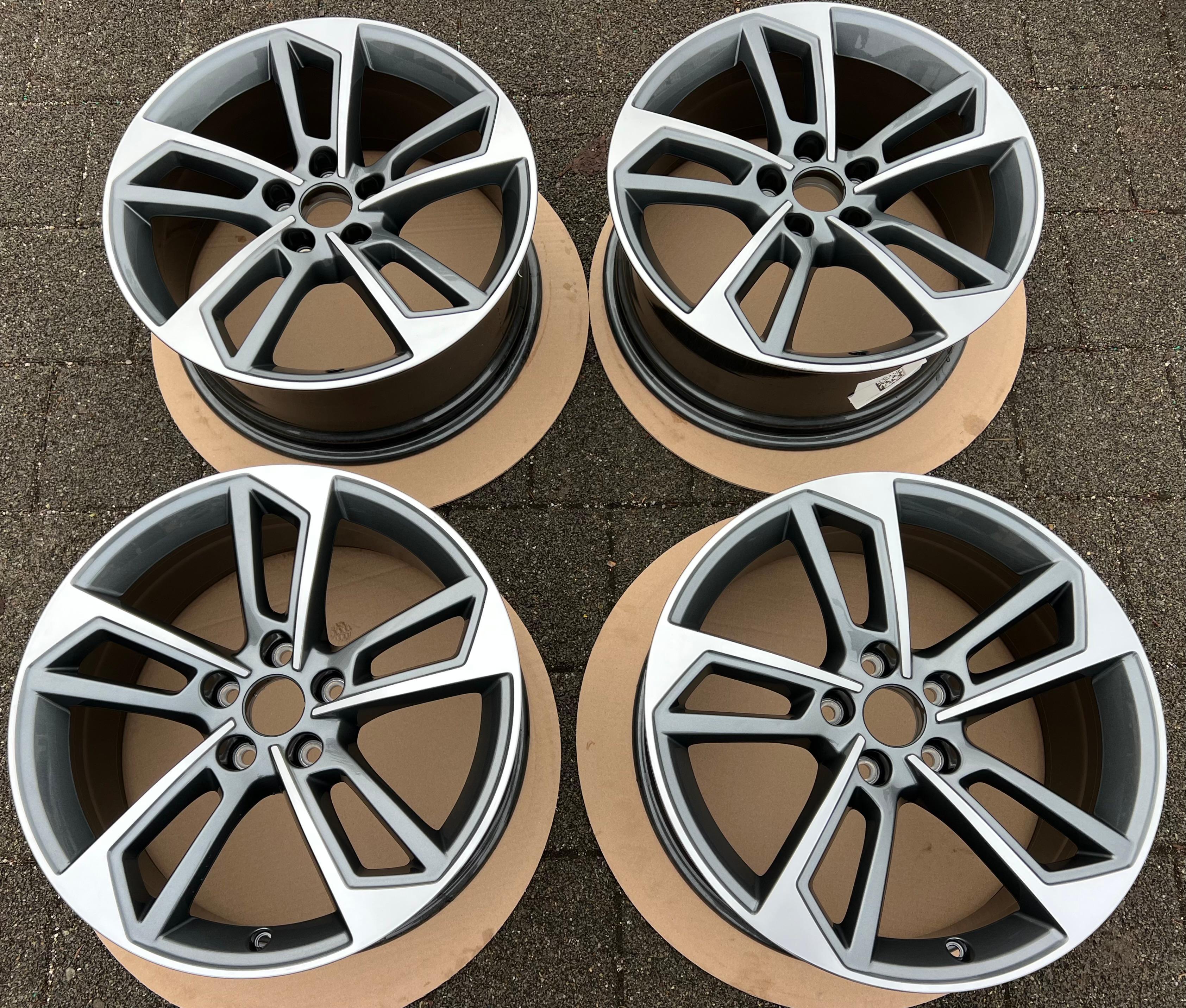 4 JANTES EN ALUMINIUM D’ORIGINE 18" POUR AUDI A4 8W 8W0601025DL 8x18 ET40