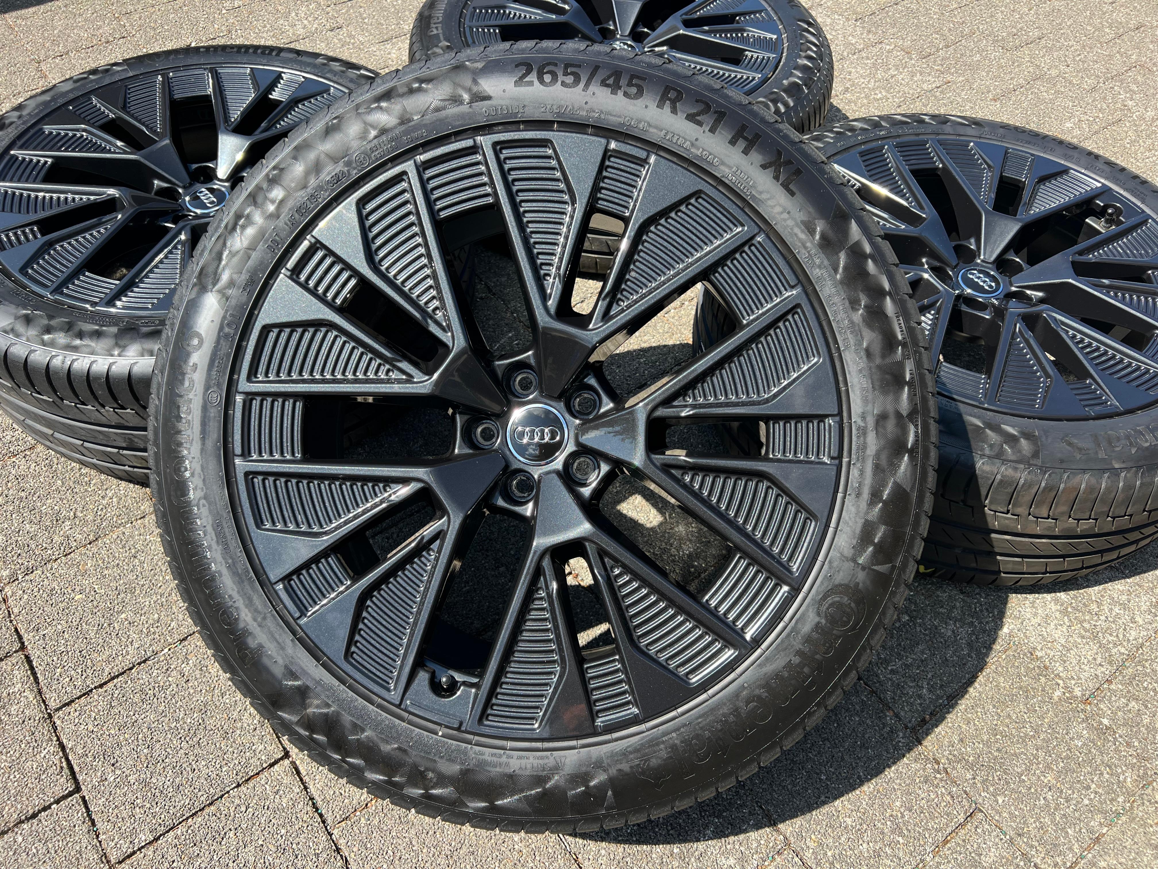 4 ORIGINAL 21" ALU SOMMERRÄDER AUDI E-TRON Q8 GEN 4KE601025AE 265/45R21 108H FREIHAUS