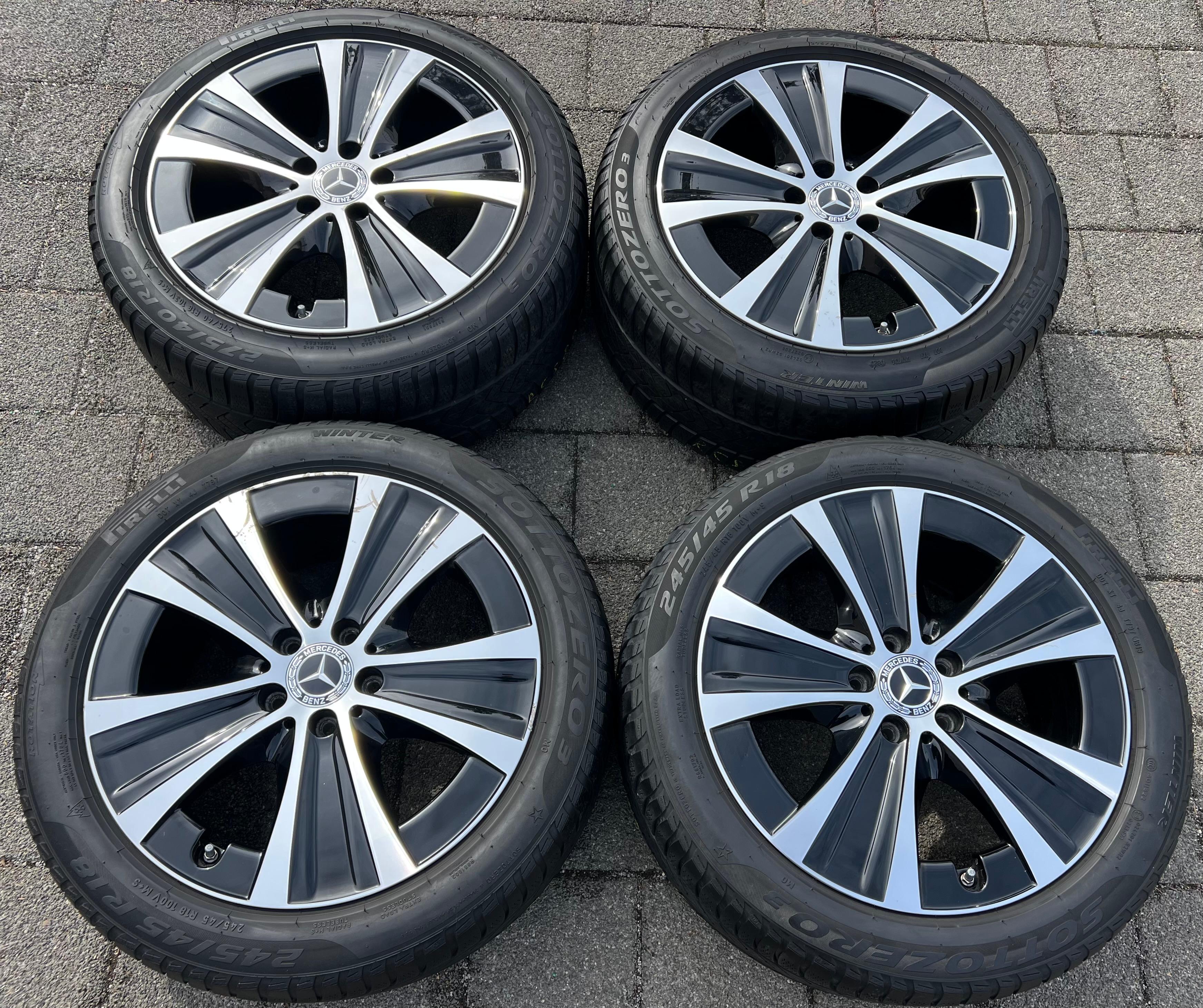 4 ORIGINAL 18" ALUFELGEN MERCEDES E-KLASSE W213 8x18 ET43 9x19 ET52,5 FREIHAUS
