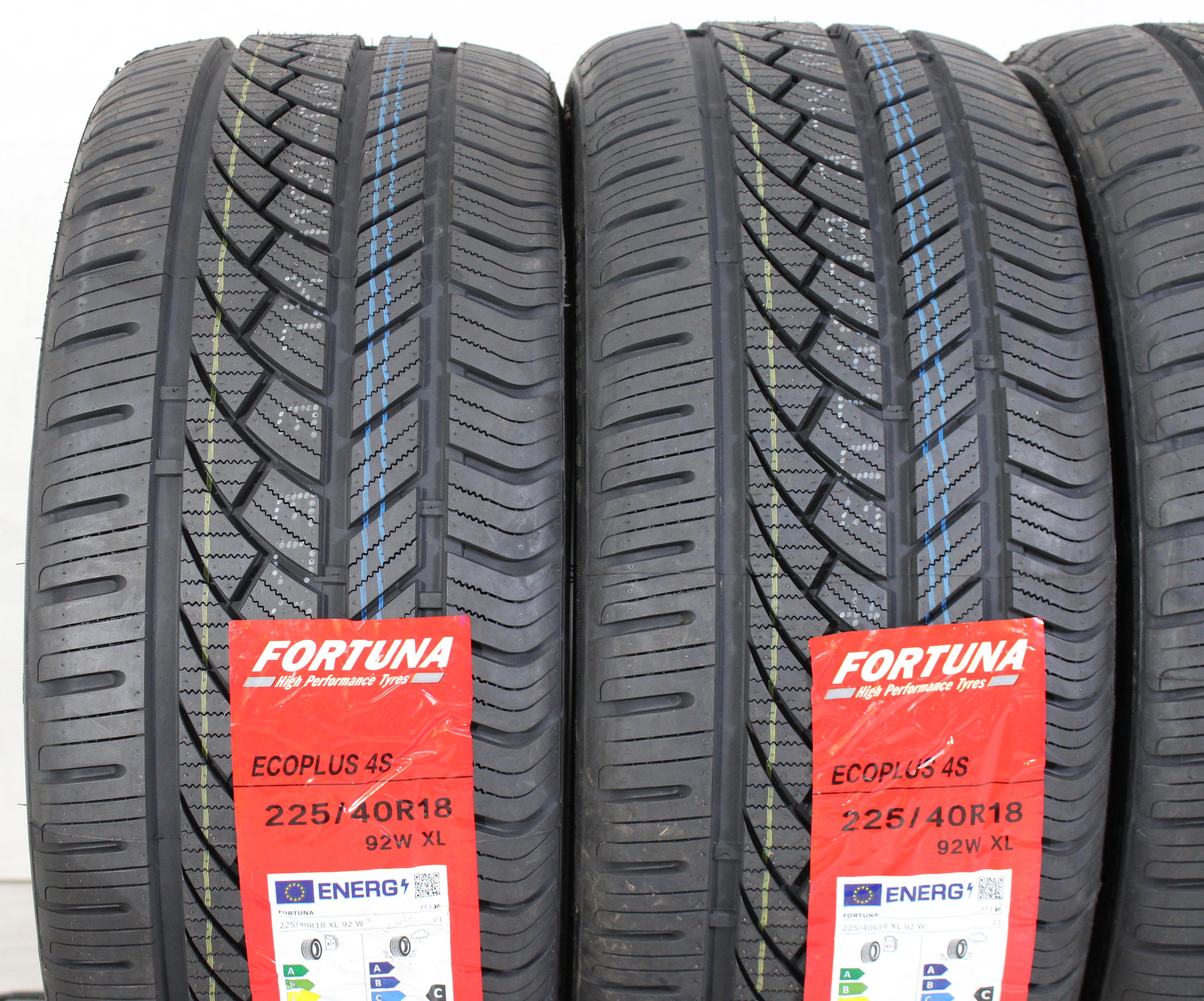 4 x 225/40R18 92W Ganzjahresreifen Fortuna Ecoplus 4S 2023 XL