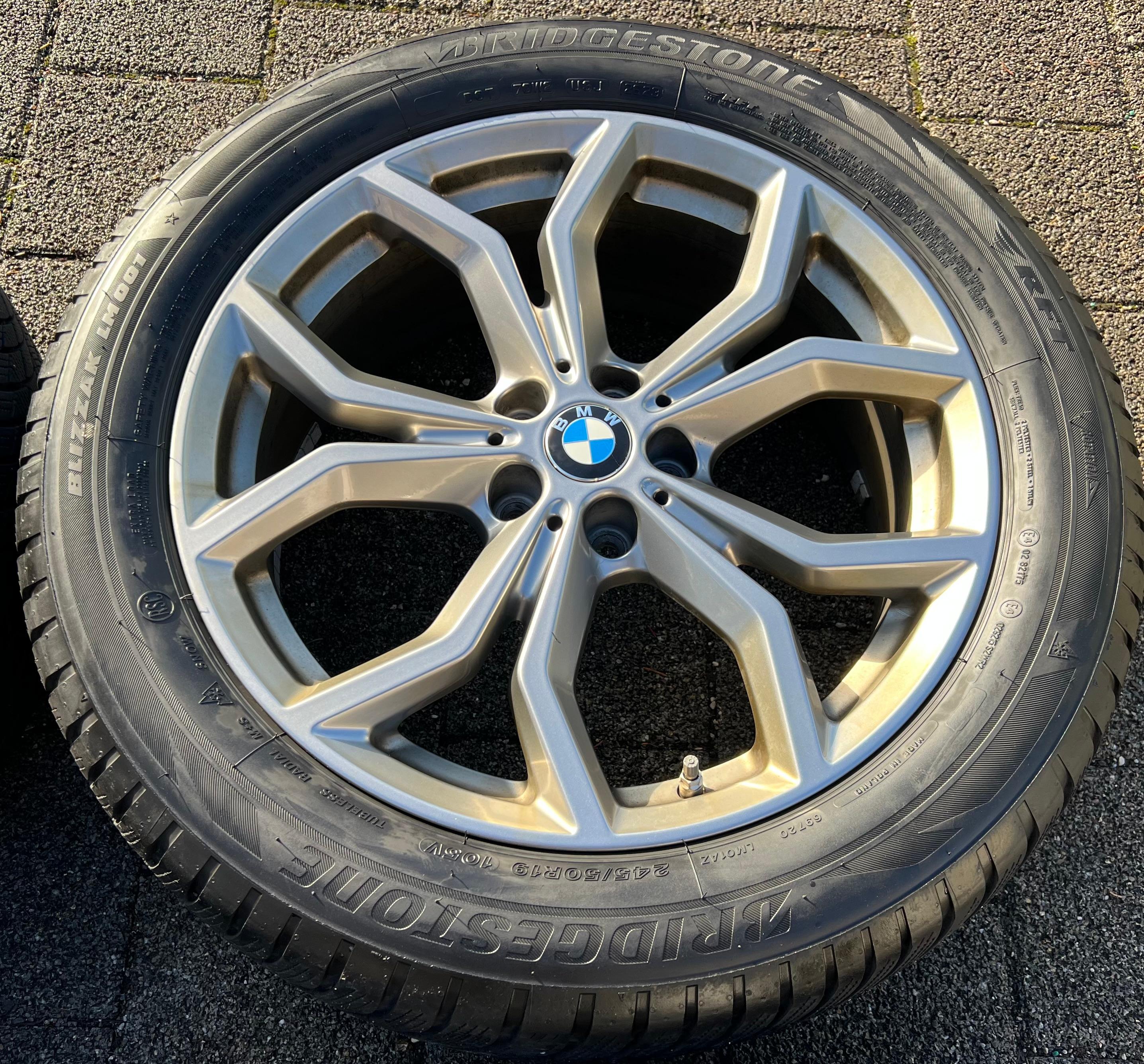 4 ORIGINAL 19" ALU WINTERRÄDER BMW X3 G01 X4 G02 STYLING 694 245/50R19 105V RDKS