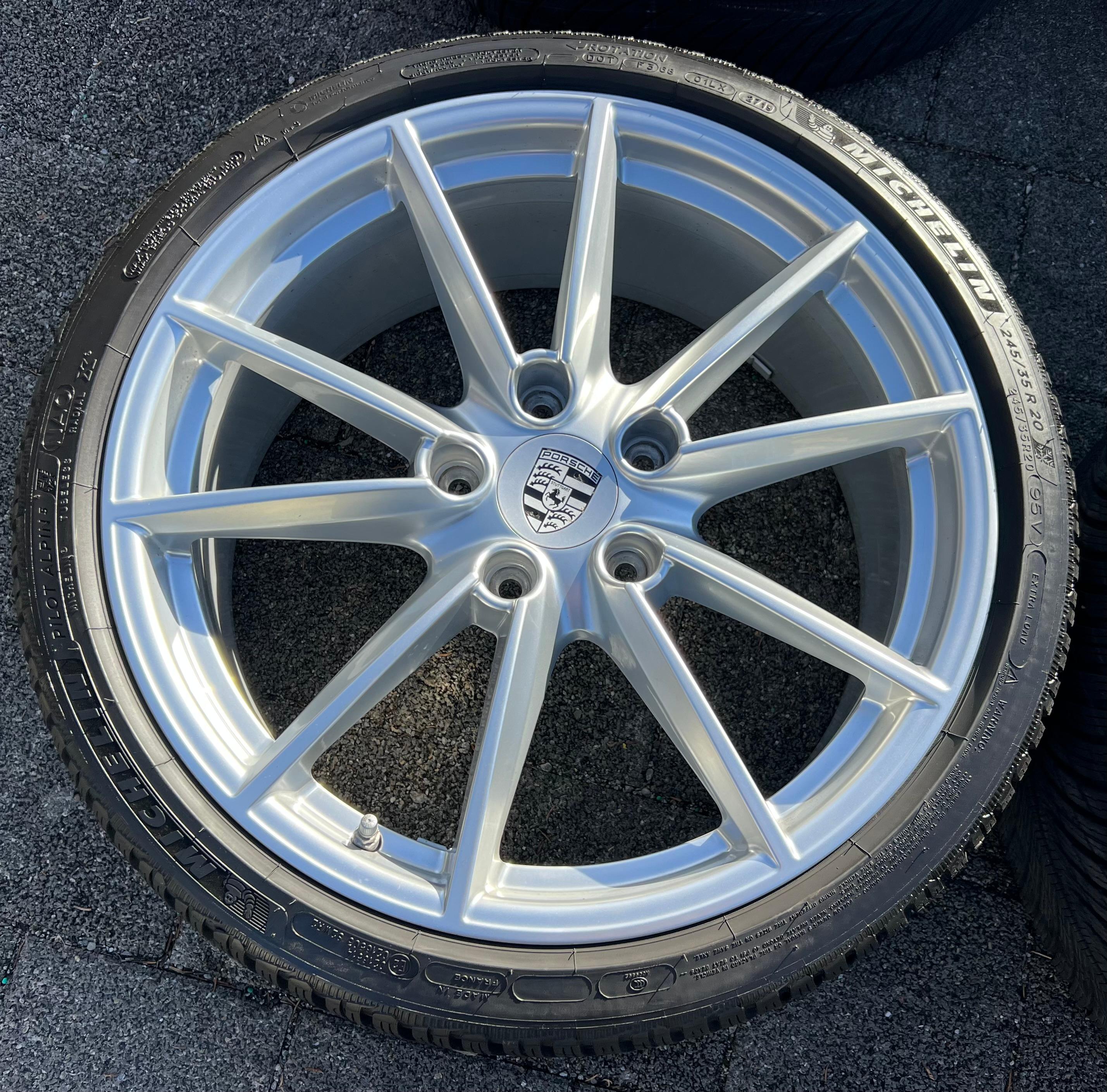 4 ORIGINELE 20" 21" LICHTMETALEN WINTERWIELEN PORSCHE 911 992 992601025C 992601025D RDKS