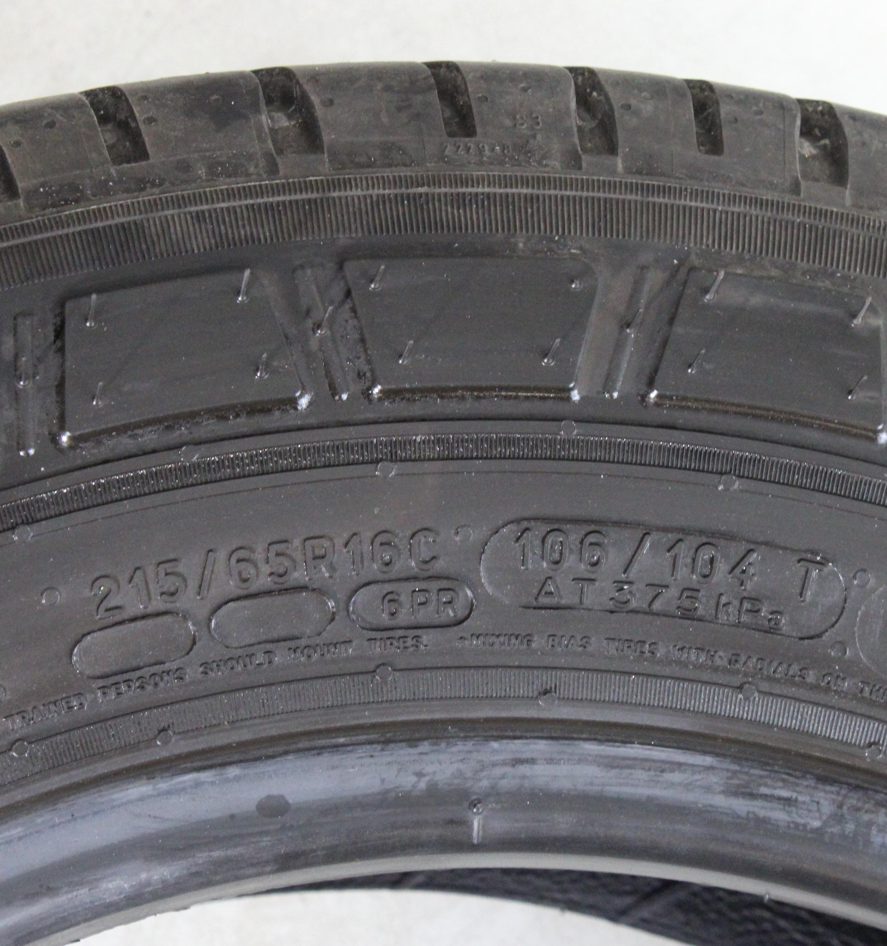 4 x 215/65R16C 106/104T Sommerreifen Michelin Agilis 3 7,5-8mm 1x2024/3x2025