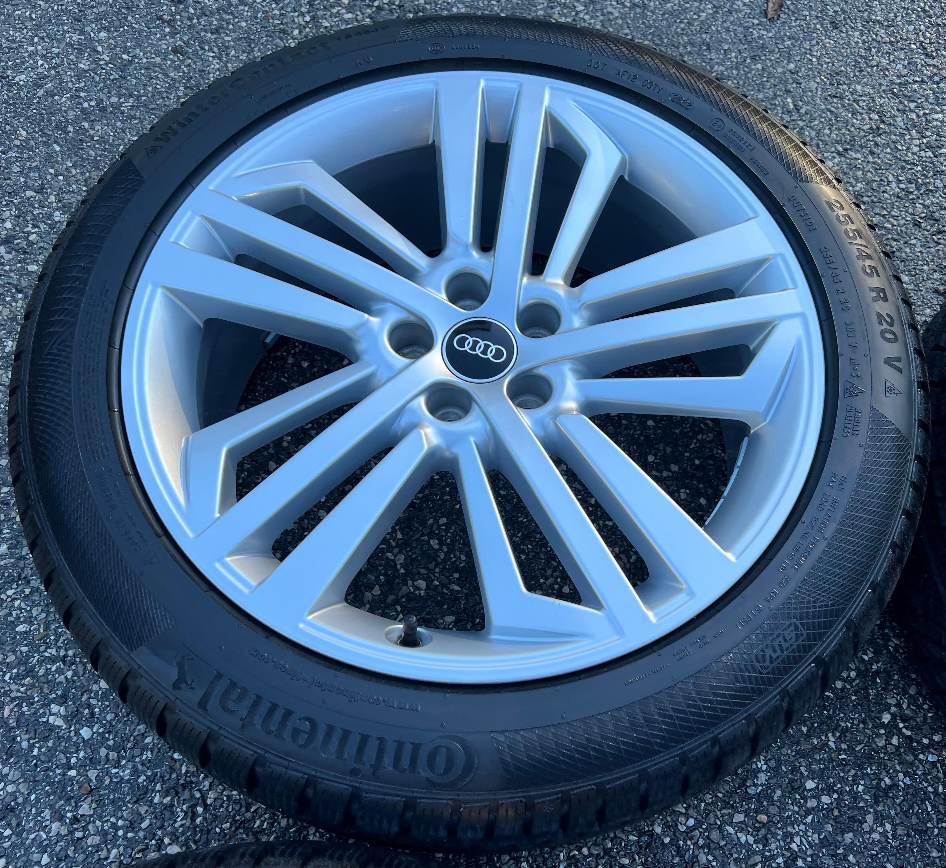 4 ORIGINAL 20" ALU WINTERRÄDER AUDI Q5 SQ5 FY 80A601025L 255/45R20 101V DOT 2022