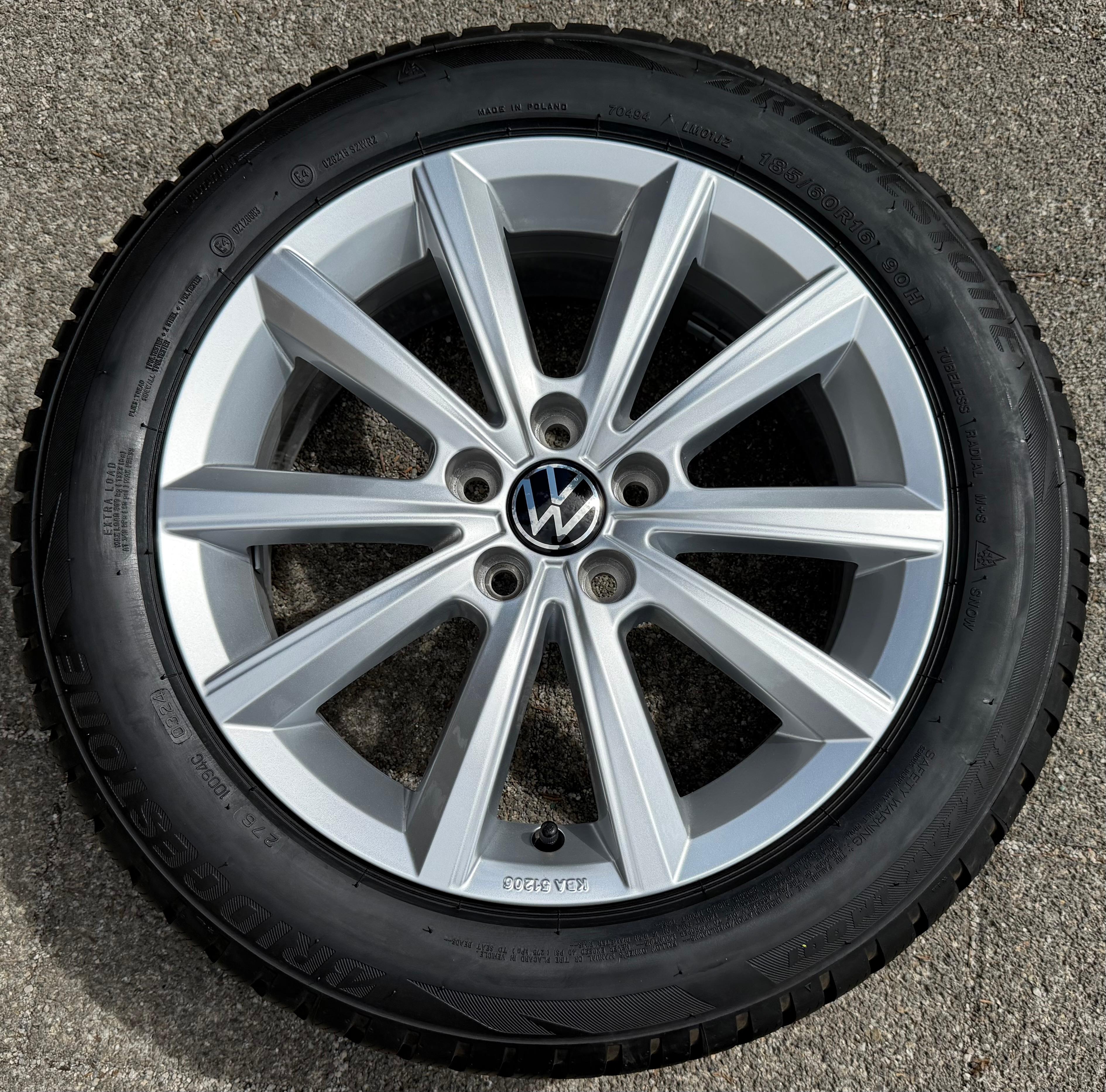 1 X ORIGINAL 16" ALUFELGEN VW POLO 4 IV AW 2G0071496 MERANO 6x16 ET45 FREIHAUS