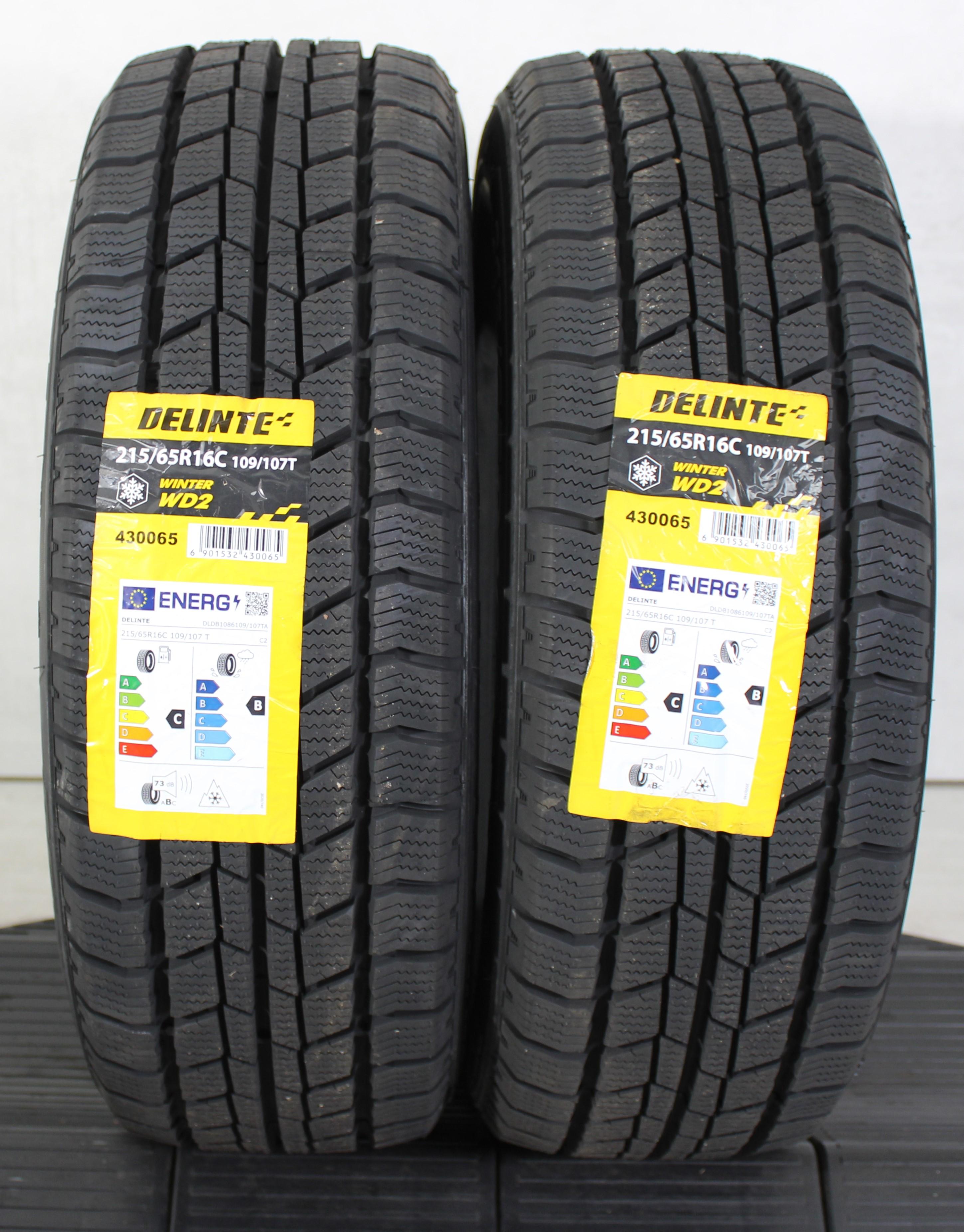 2 x 215/65R16C 109/107T Winterreifen Delinte Winter WD2 2024 NEU Freihaus