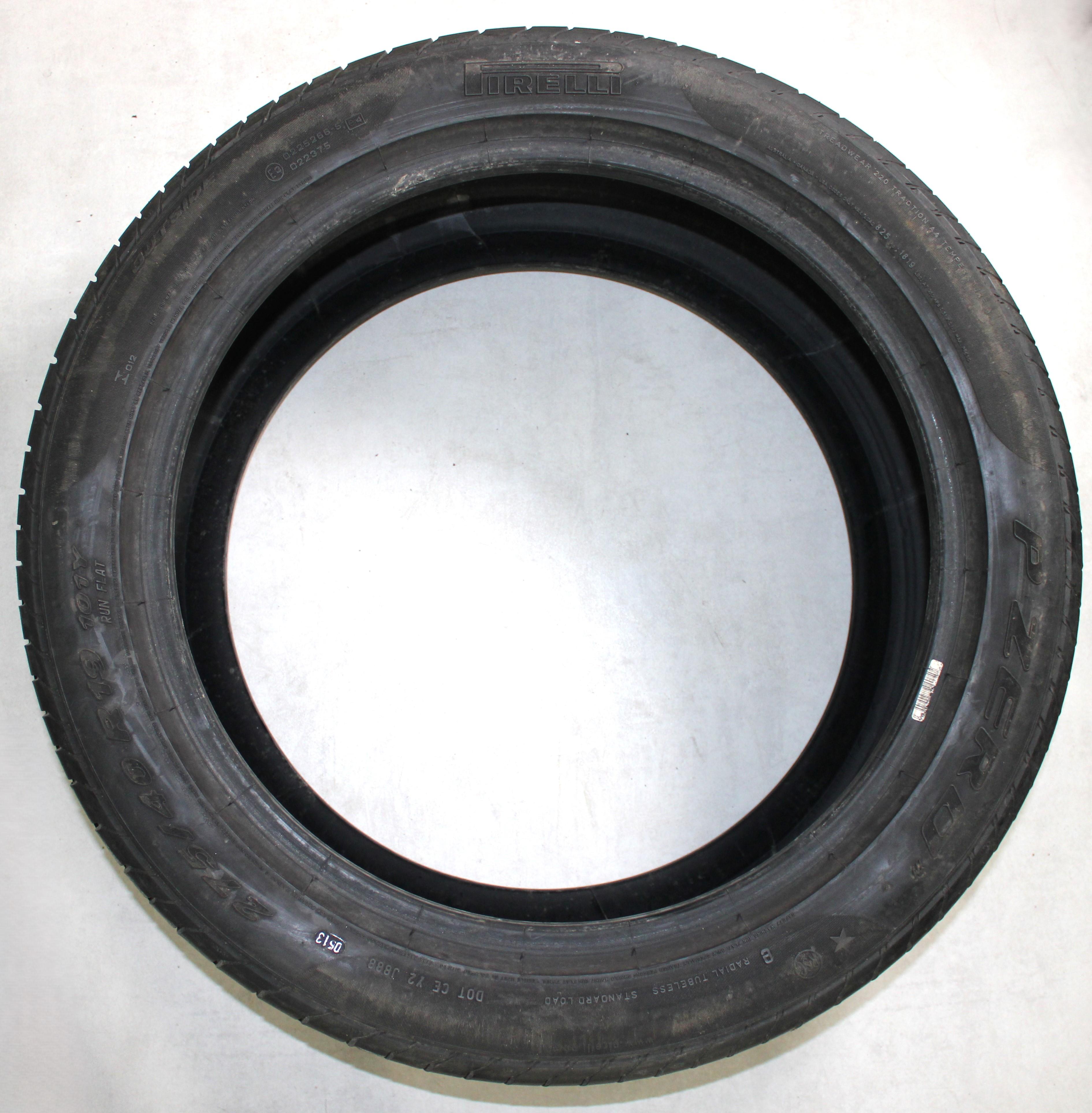 2 x 275/40R19 101Y Sommerreifen Pirelli Pzero Runflat 5-5,5mm 2013 *
