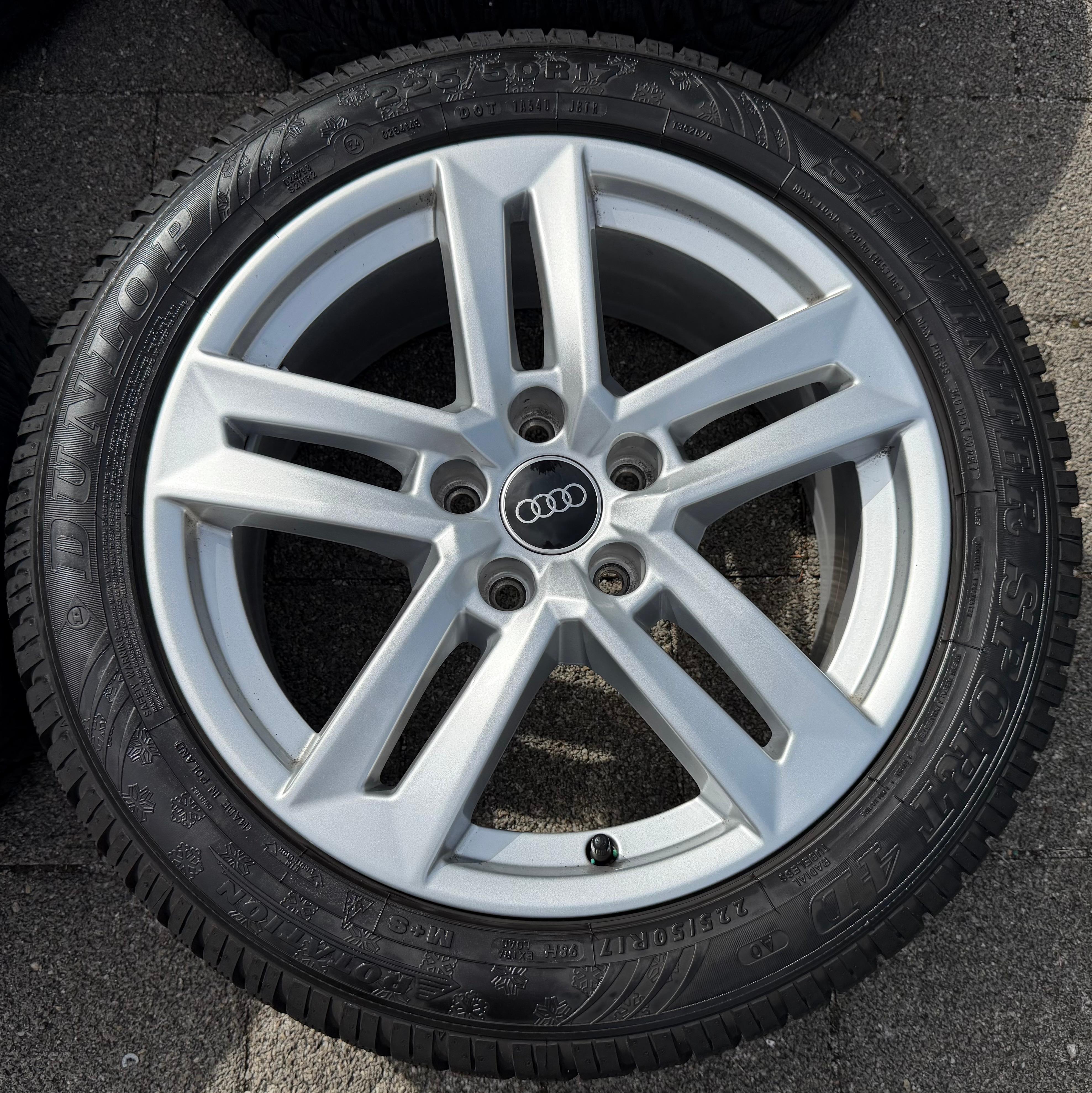 4 Original 17" Alu Winterräder Audi A4 B9 8W 8W0601025P 225/50R17 98H Dunlop 2022
