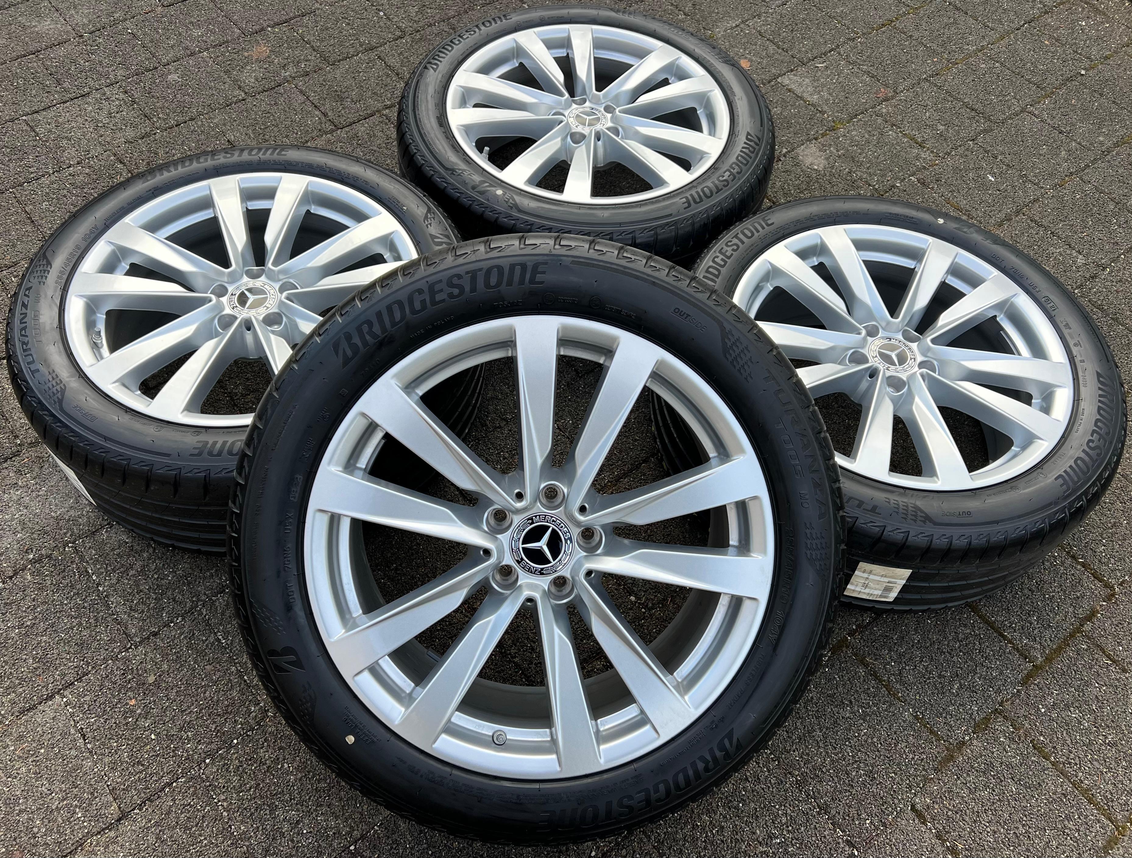 4 ORIGINELE 19" ALUMINIUM ZOMERWIELEN MERCEDES BENZ S-KLASSE W223 A2234013100 GRATIS LEVERING