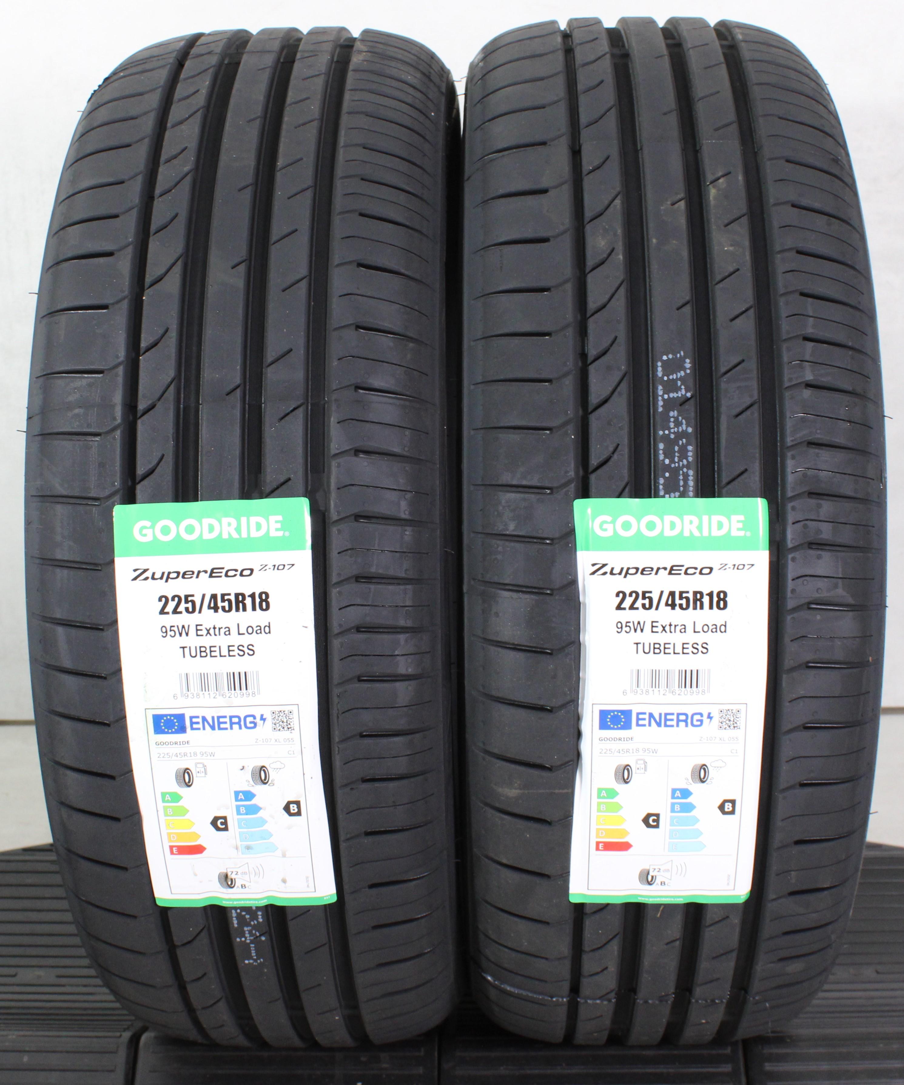 2 x 225/45R18 95W neumáticos de verano Goodride ZuperEco Z-107 2024 XL NUEVO