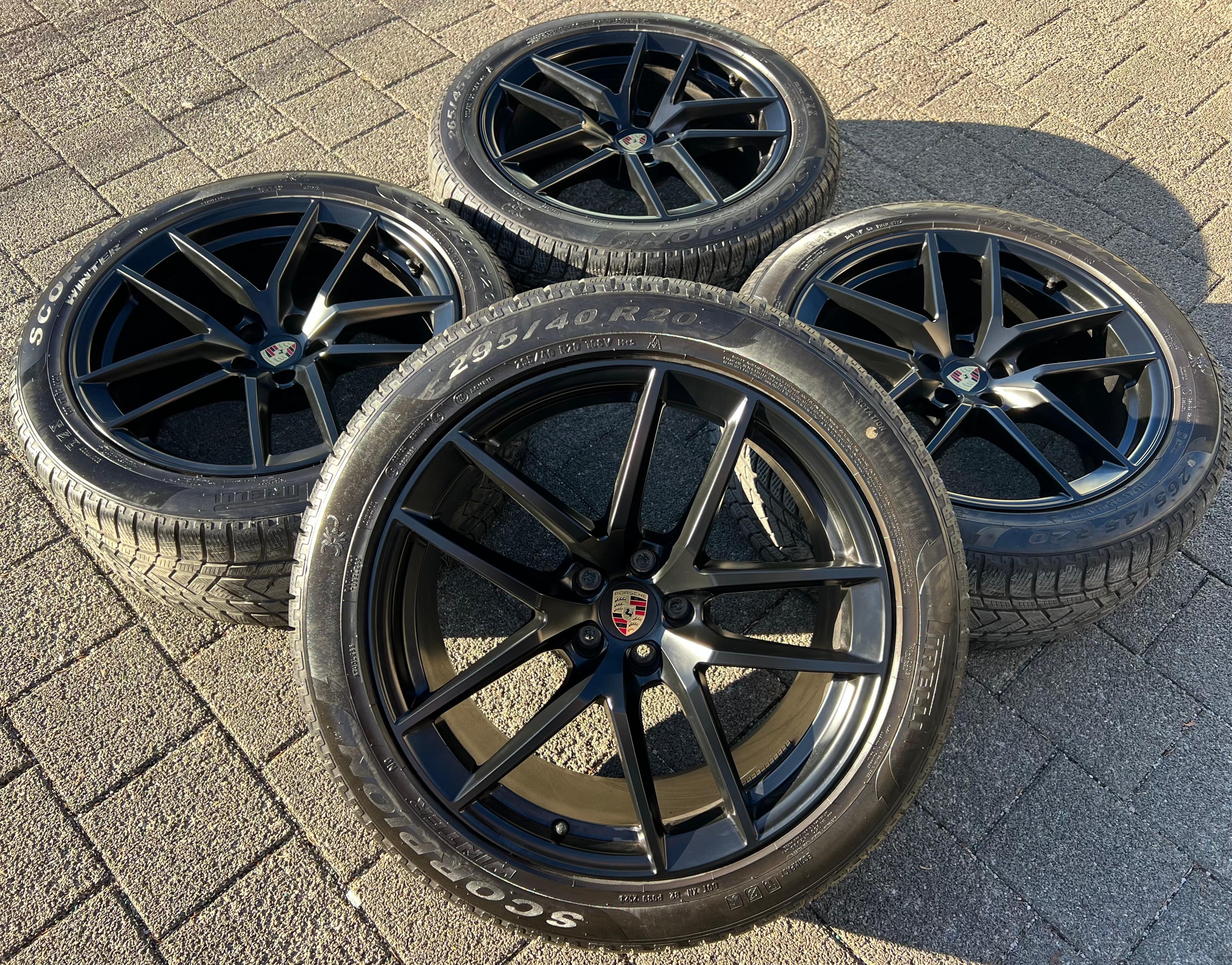 4 ORIGINAL 20" ALU WINTERRÄDER PORSCHE MACAN 265/45R20 104V 295/40R20 106V RDKS