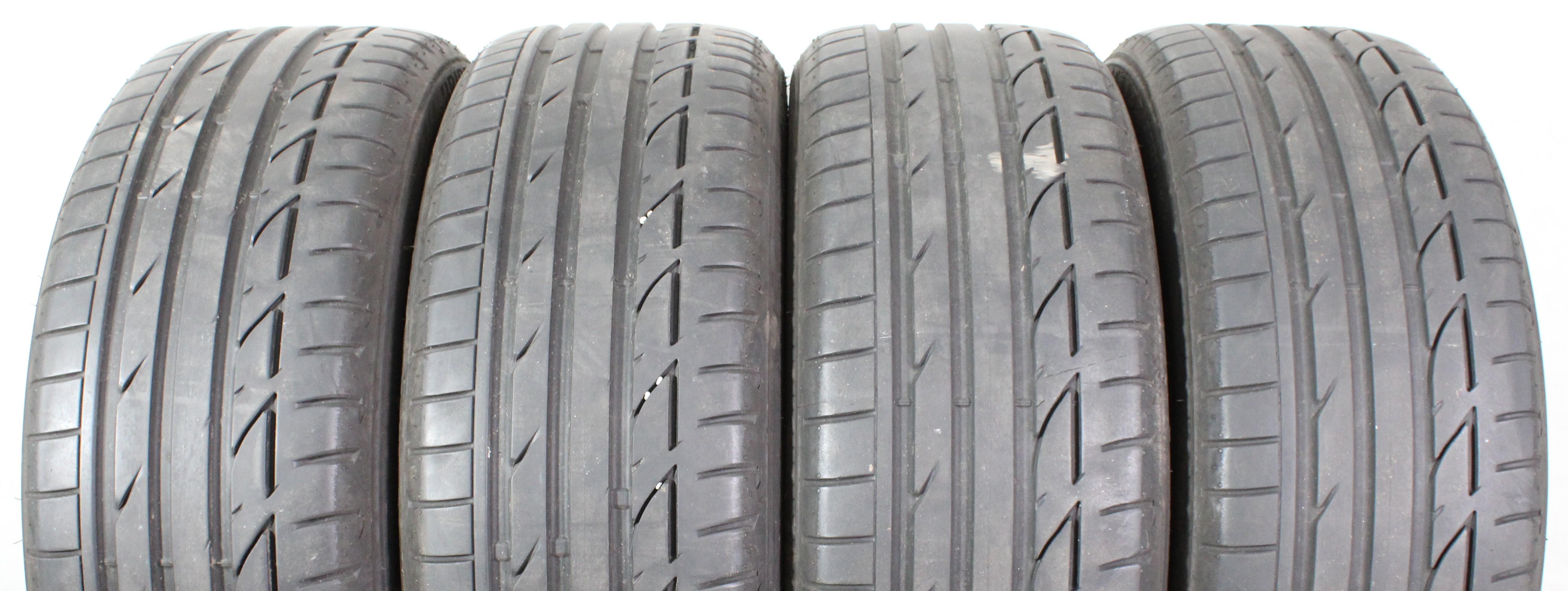 4 x 225/45R19 92W Sommerreifen Bridgestone Potenza S001 Runflat 2x4,5-5mm/2x5,5-6mm 2018 *