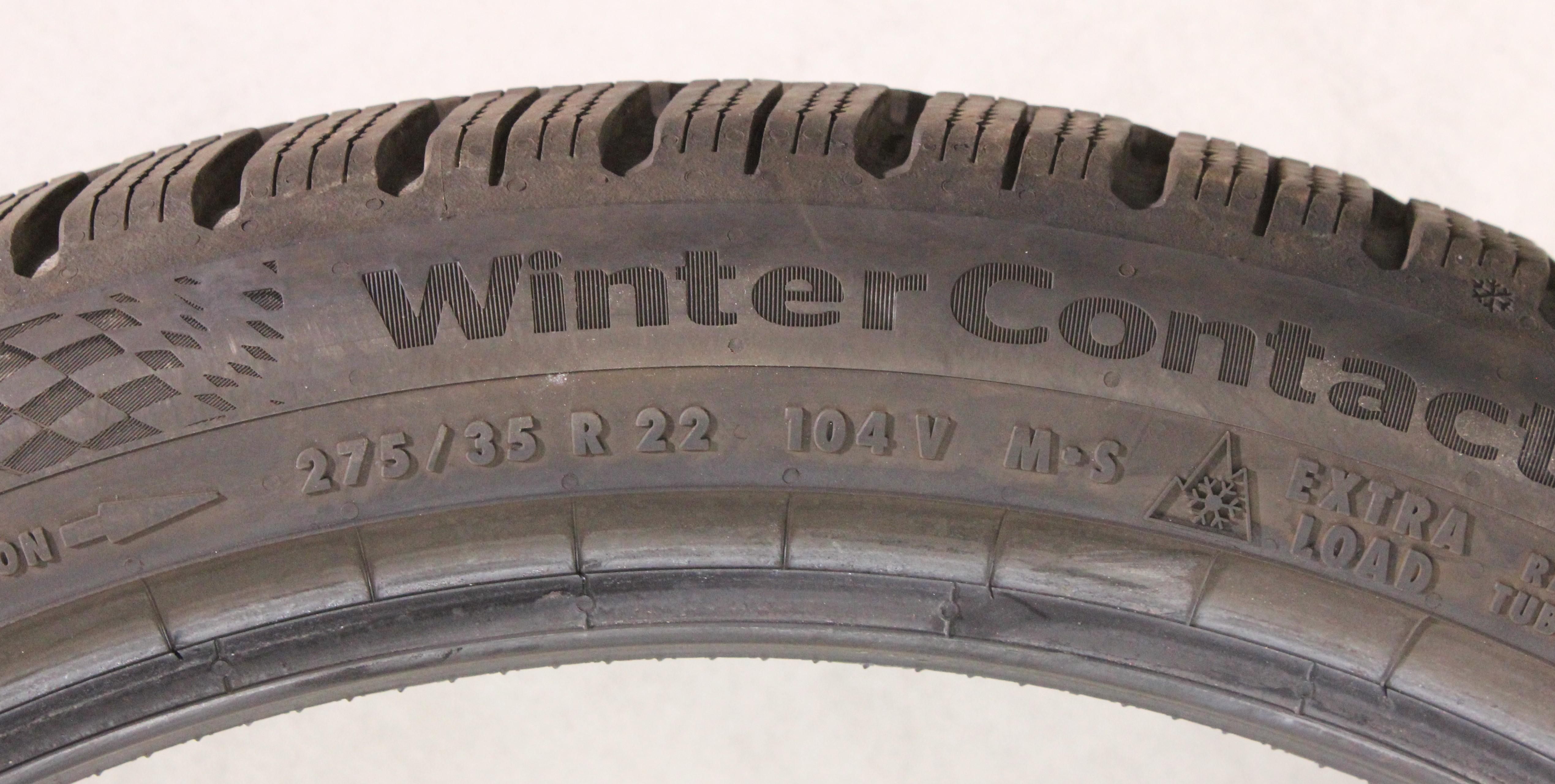 2 x 275/35R22 104V Winterreifen Continental Winter Contact 8 S 7mm 2025 XL