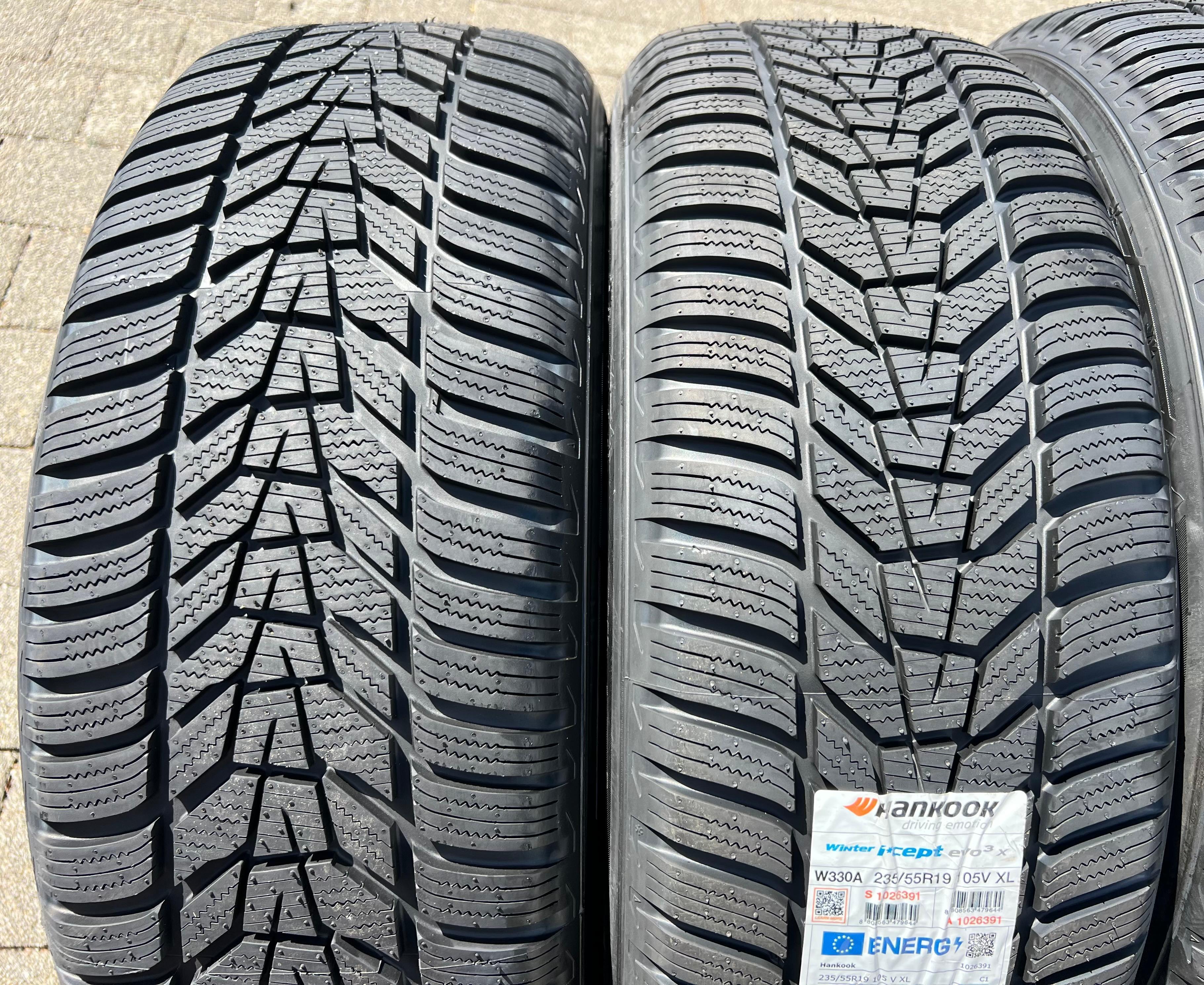 4 ruedas de invierno de aluminio originales de 19" para Hyundai Ioniq 5 NE Santa Fe 235/55R19 105V con RDKS 2021 Hankook NUEVAS