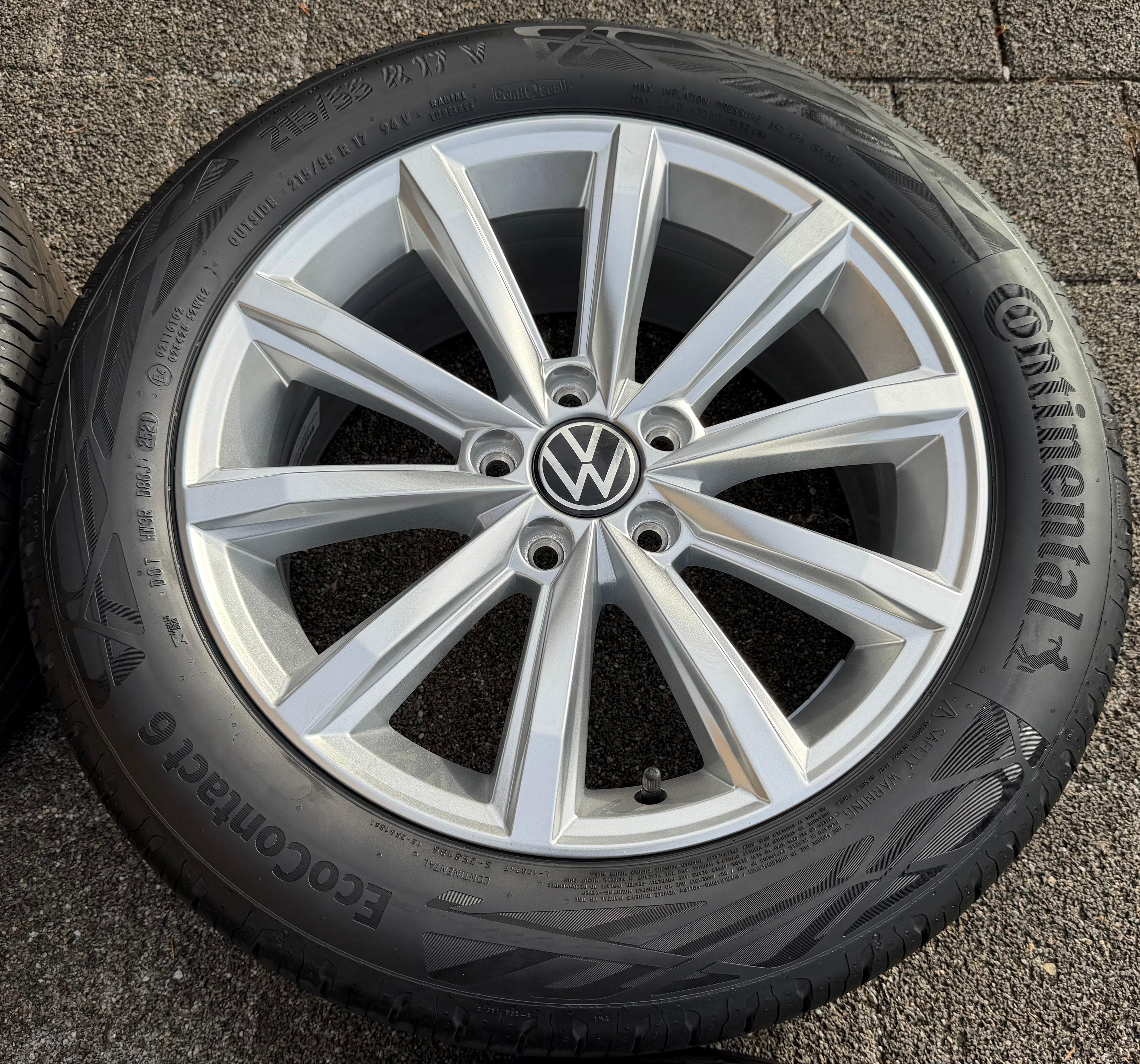 4 Original 17" Alu Sommerräder VW Passat 3G B8 B81 3G0601025BP London