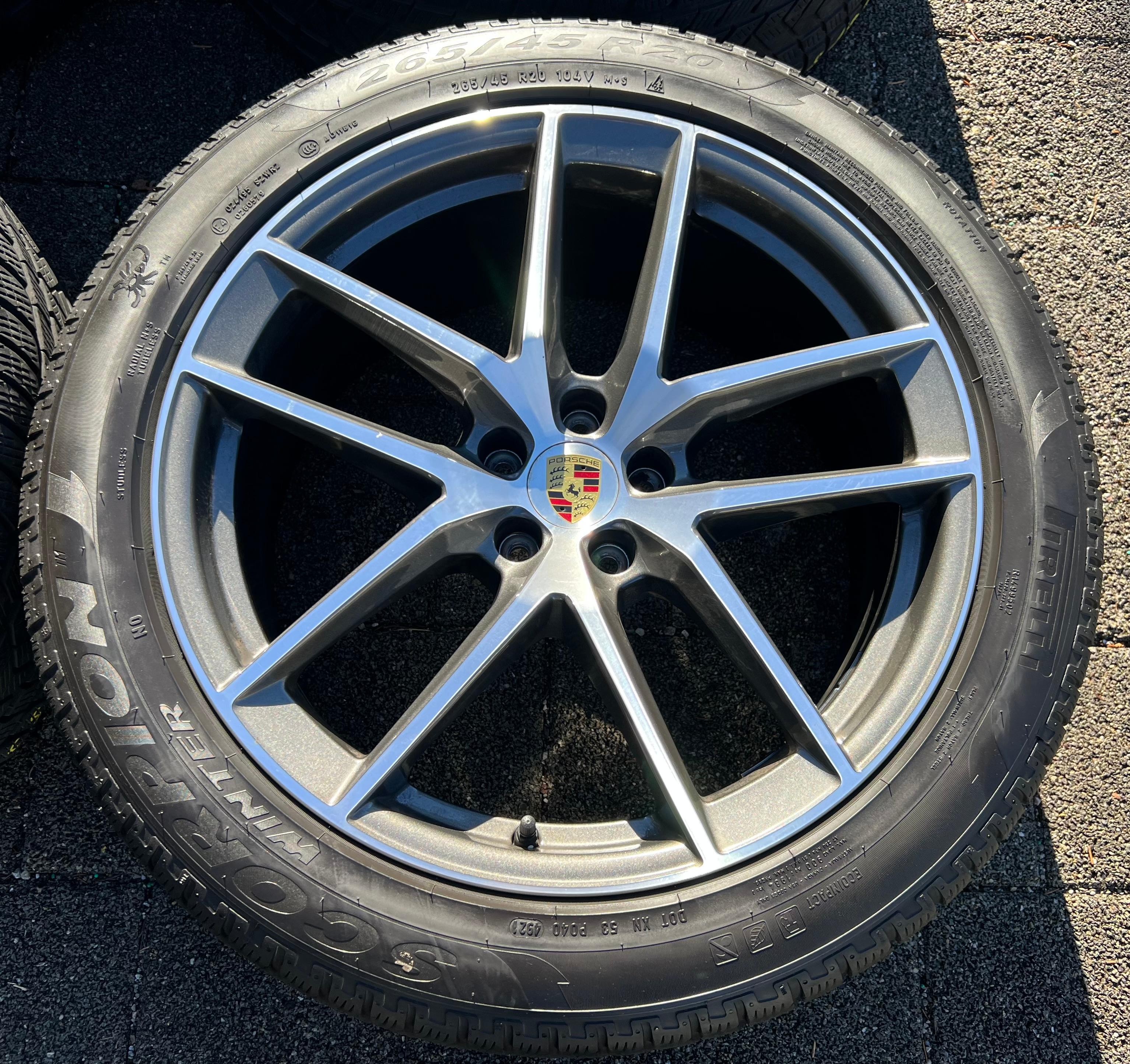 4 ORIGINAL 20" ALU WINTERRÄDER PORSCHE MACAN 265/45R20 104V 295/40R20 106V RDKS
