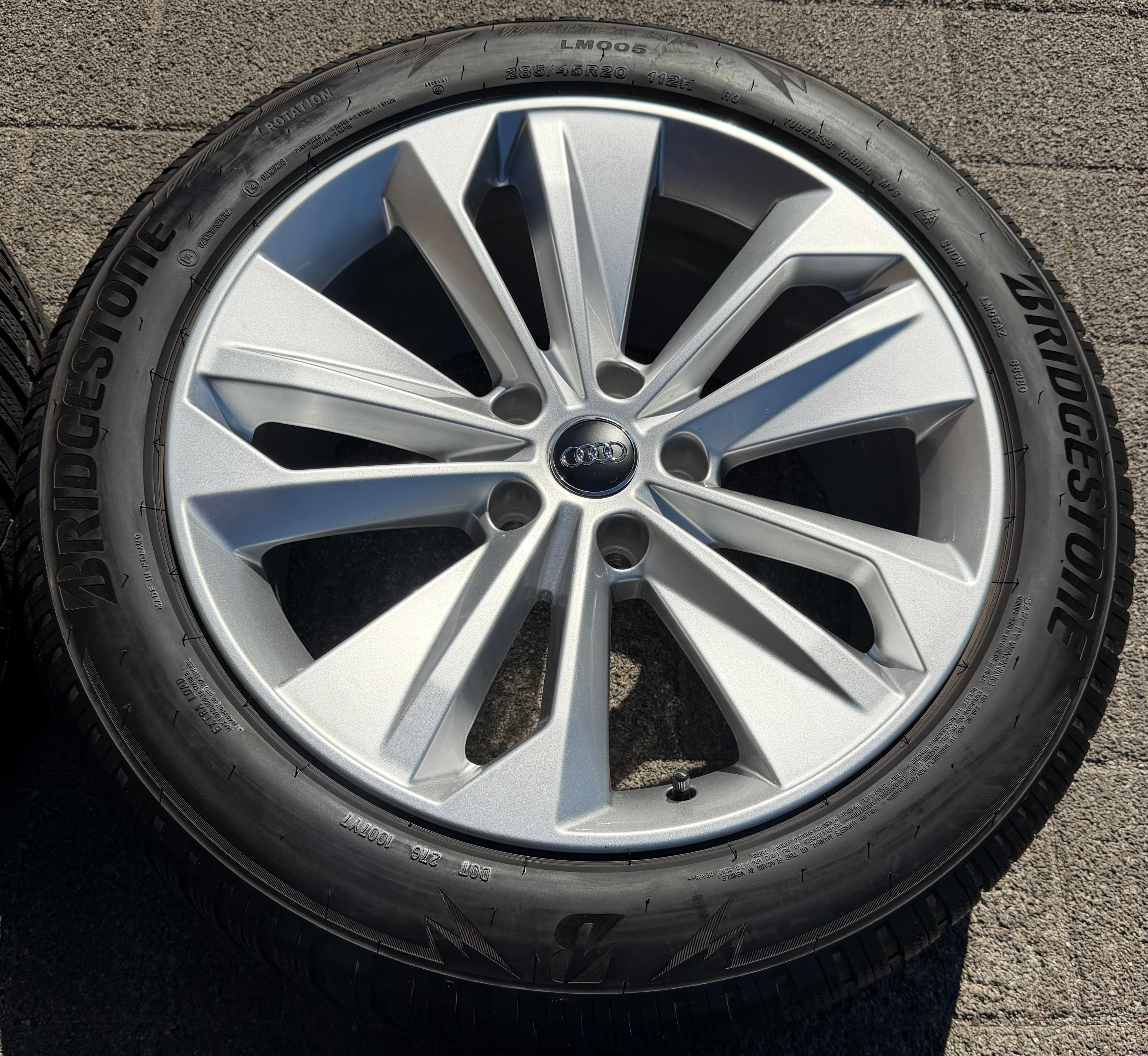 4 ORIGINAL ALU 20" WINTERRÄDER AUDI Q6 SQ6 E-TRON GF 255/50R20 109H 285/45R20 112H