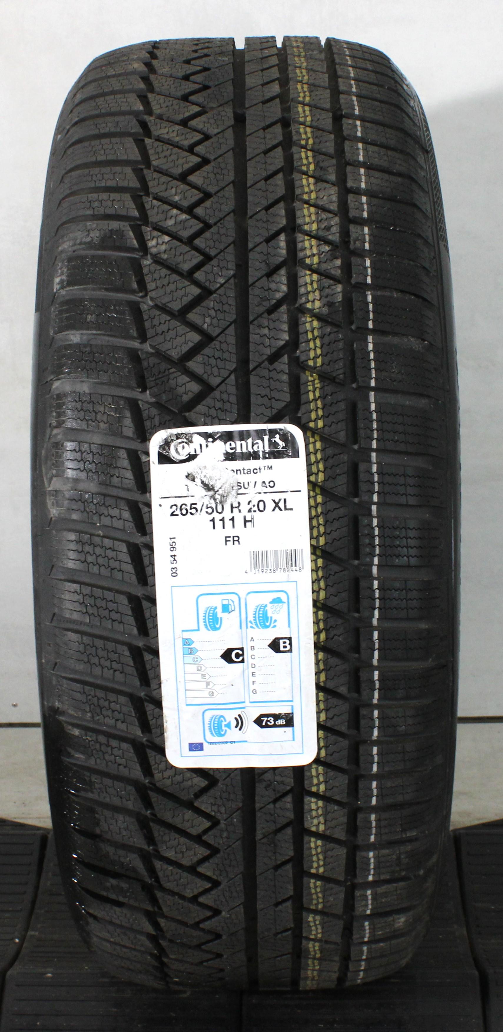 1 x 265/50R20 111H Winterreifen Continental Winter Contact TS850P AO 2020