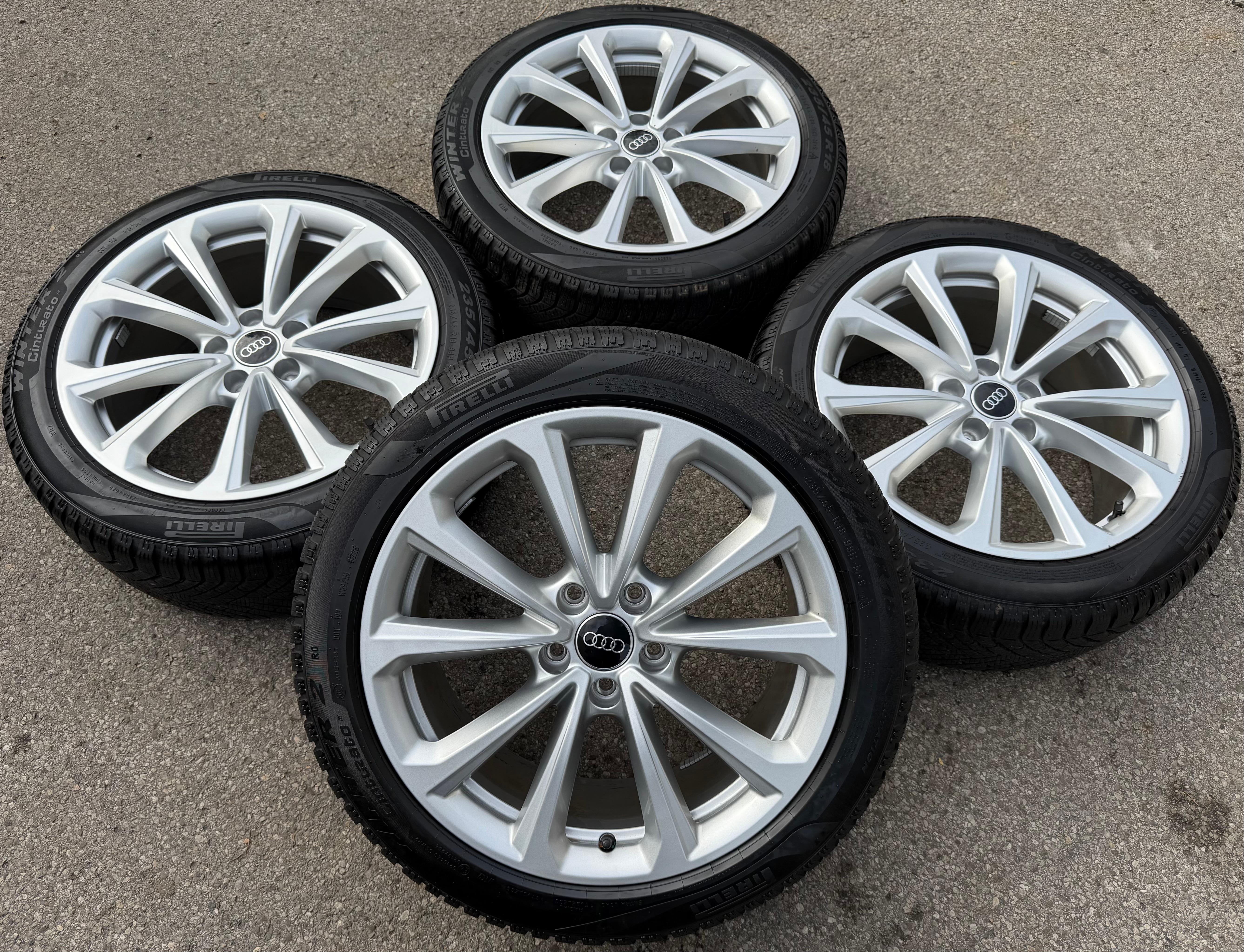 4 llantas de aleación originales de 18" para invierno AUDI A5 S5 FU2 B10 8B3601025D 235/45R18 98H 2025