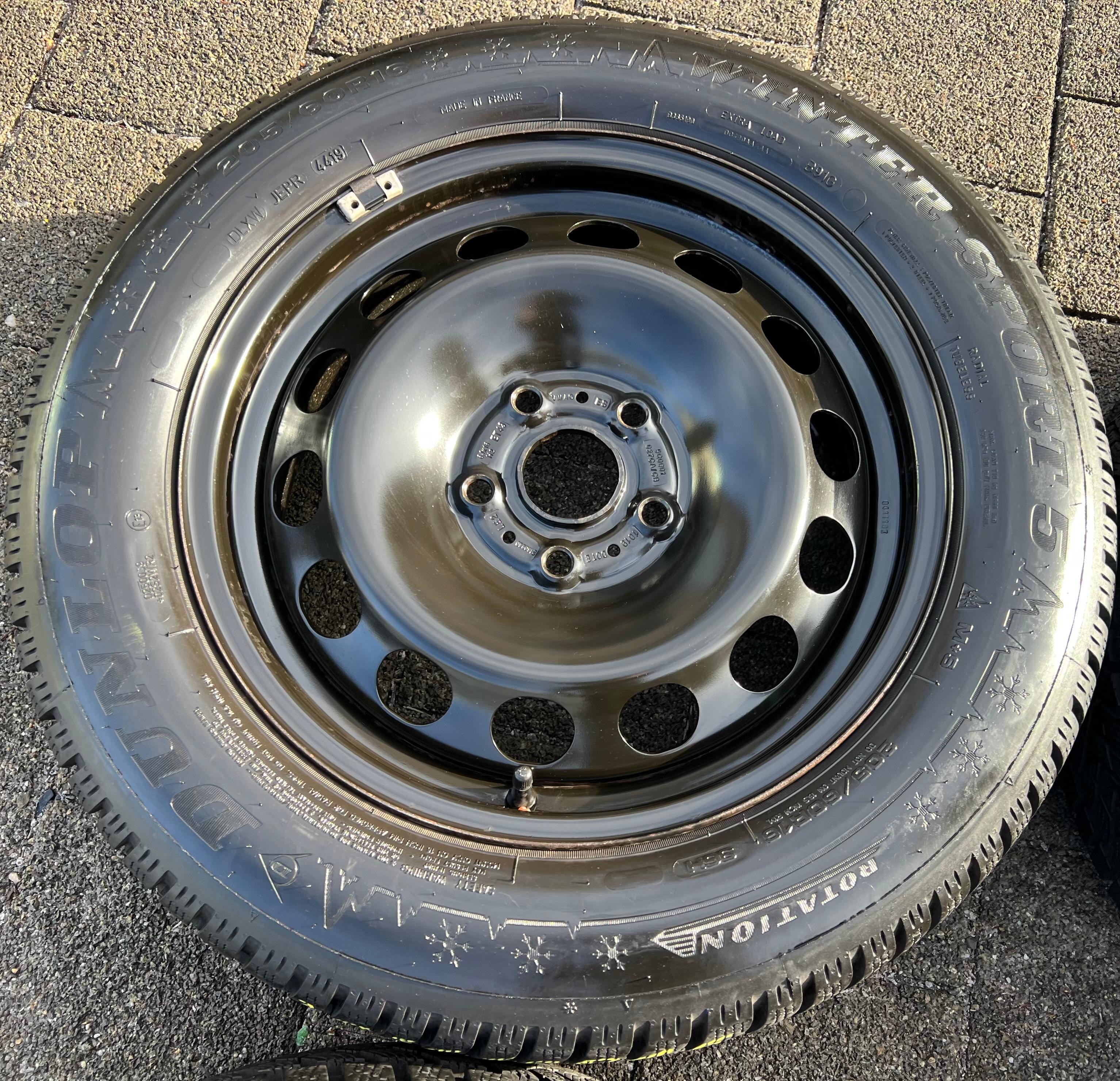 4 WINTERWIELEN AUDI Q2 GA VW T-ROC A11 205/60R16 96H DUNLOP 2019 TOP 5Q0601027AM GRATIS LEVERING