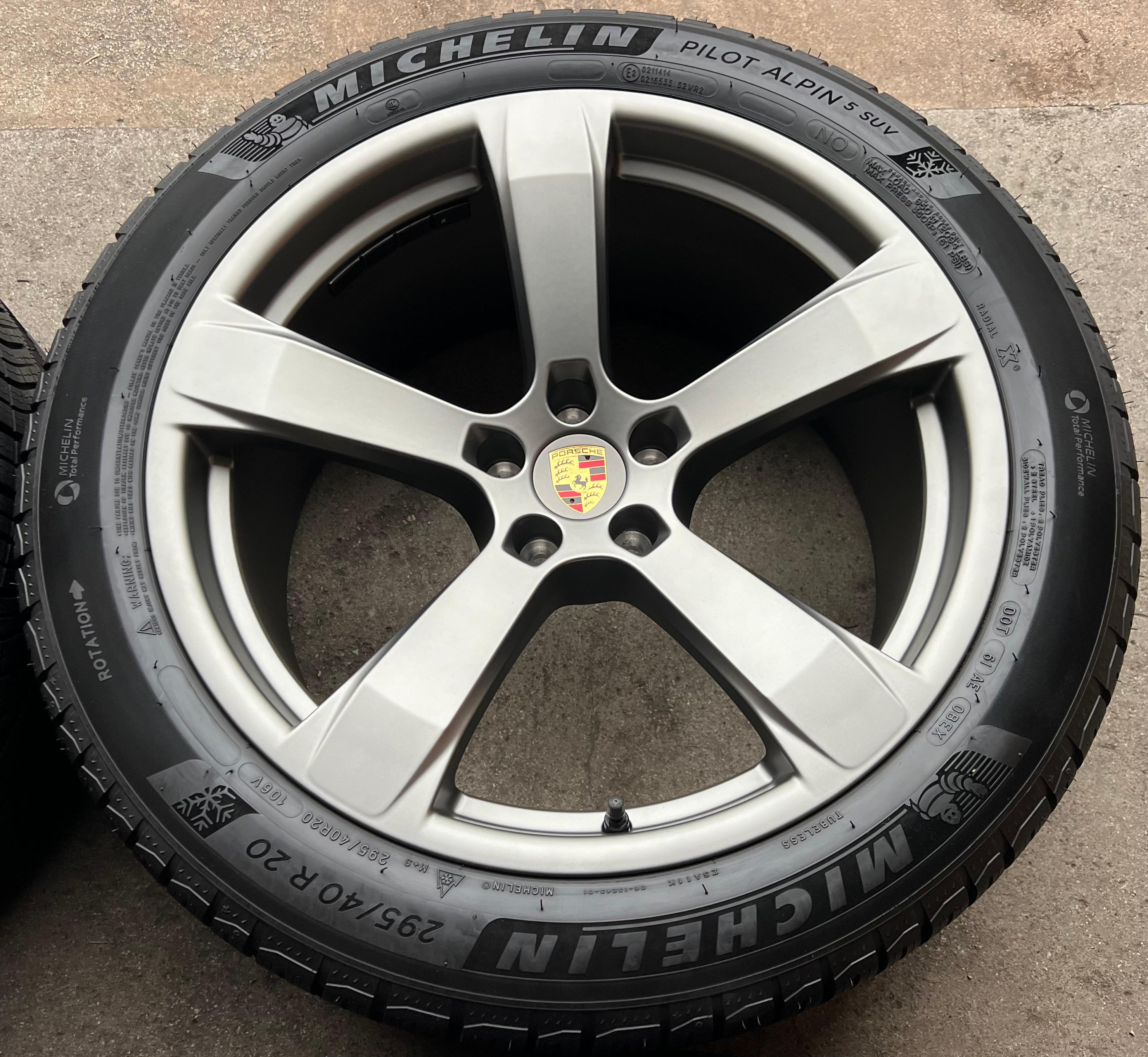 4 ORIGINAL 20" ALU WINTERRÄDER PORSCHE MACAN 265/45R20 104V 295/40R20 106V RDKS