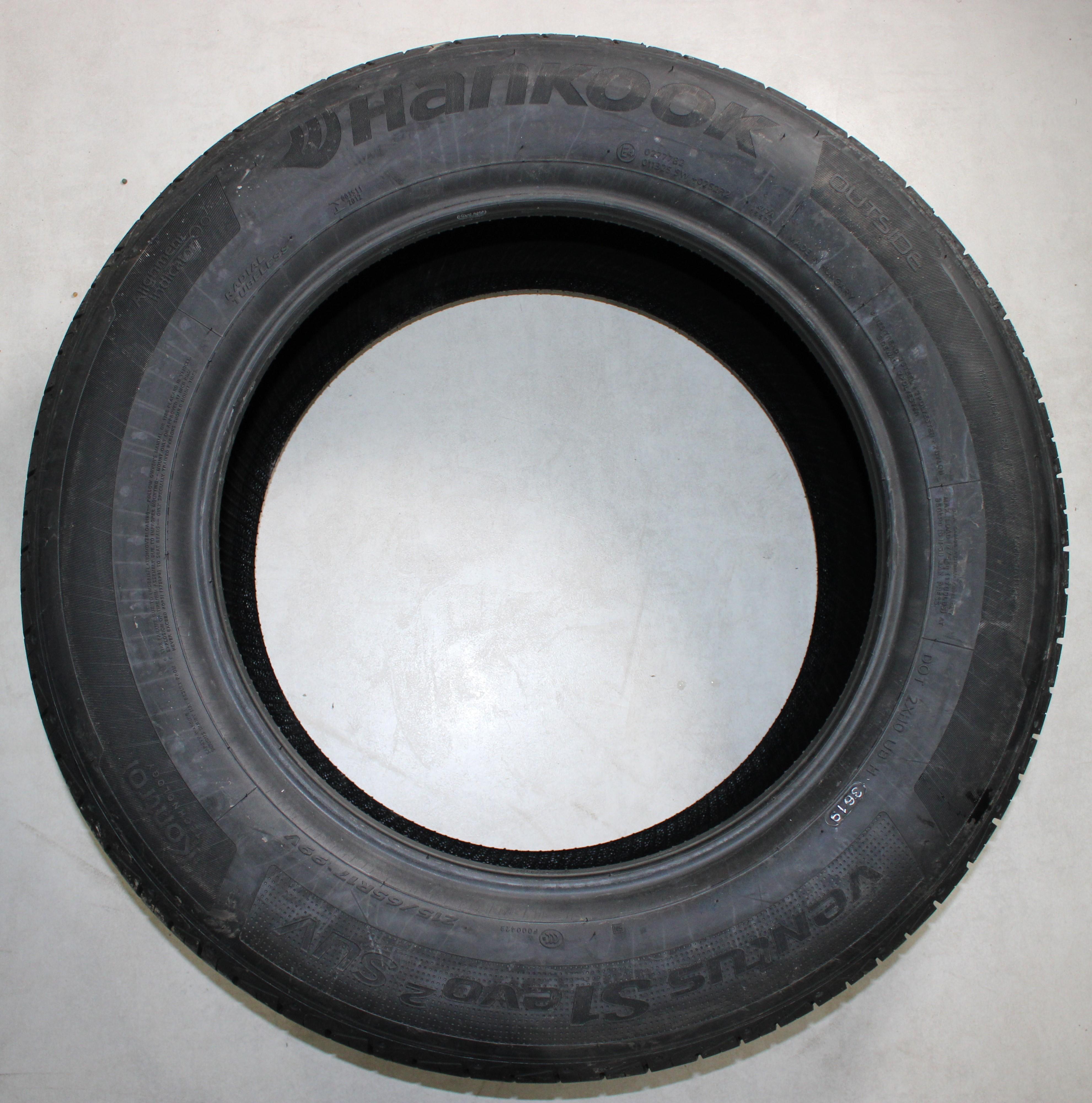 4 x 215/65R17 99V Sommerreifen Hankook Ventus S1 Evo 2 SUV Volles Profil 2019